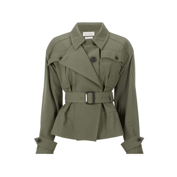 Veste en laine et coton