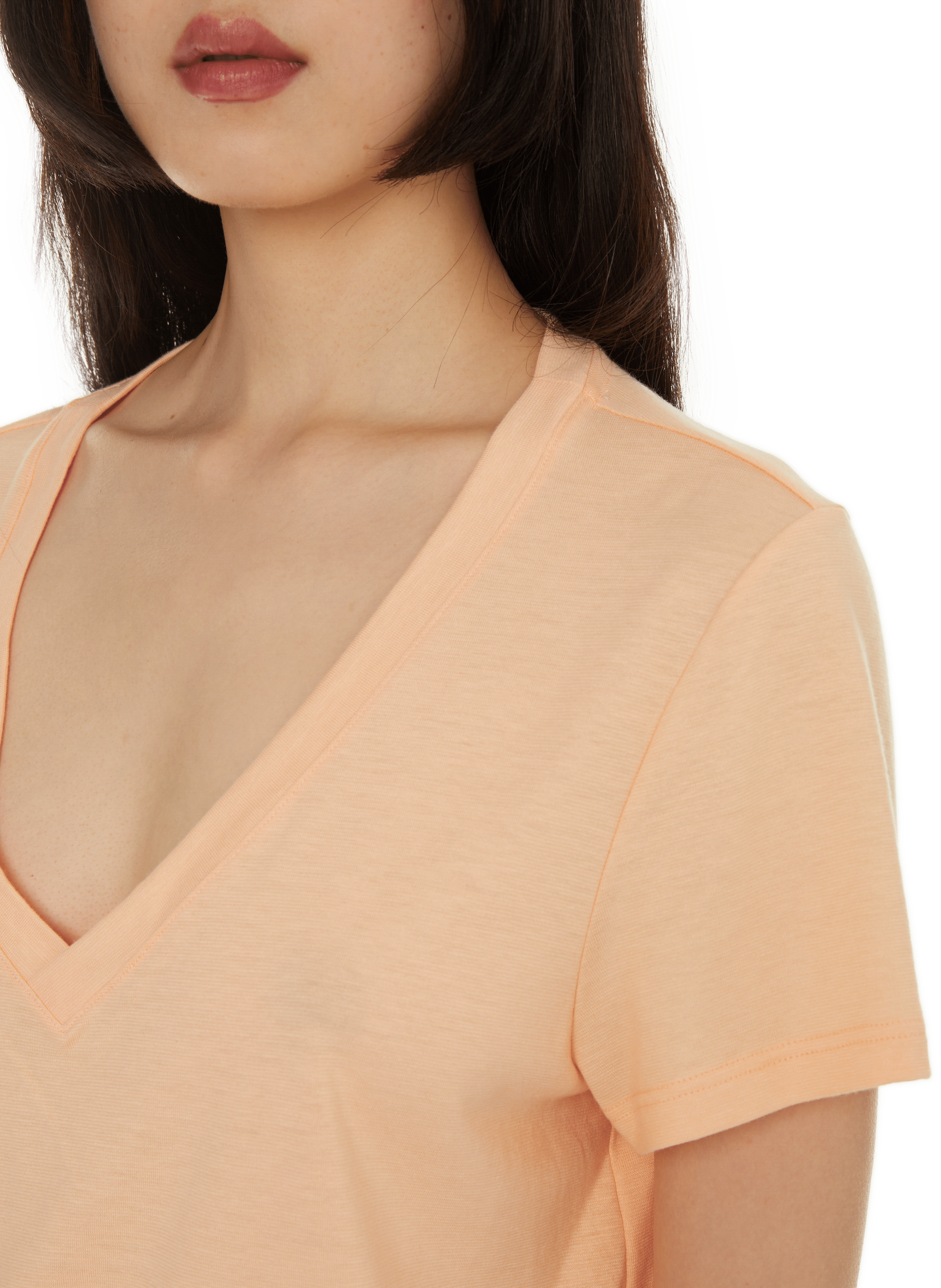 Cotton blend T-shirt  HANRO Orange