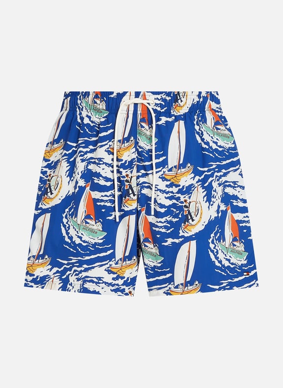 Short de bain imprimé Bleu by TOMMY HILFIGER TOMMY HILFIGER Short de bain imprimé Bleu