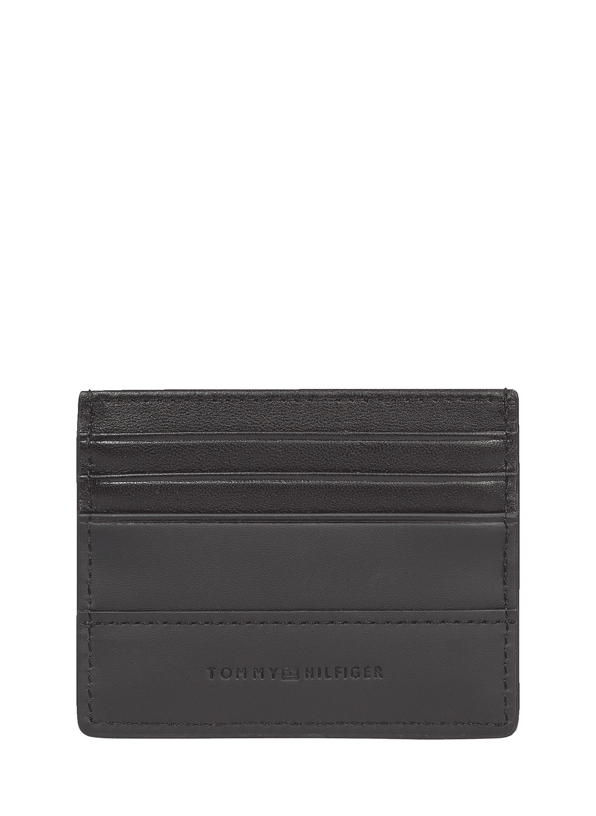 Porte-cartes en cuir TOMMY HILFIGER Noir