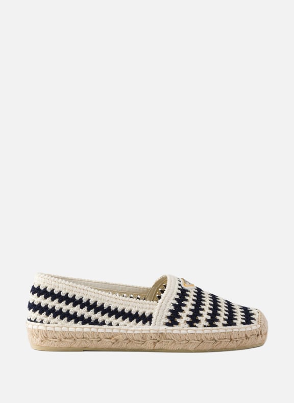 Espadrilles en crochet Bleu by PRADA PRADA Espadrilles en crochet Bleu