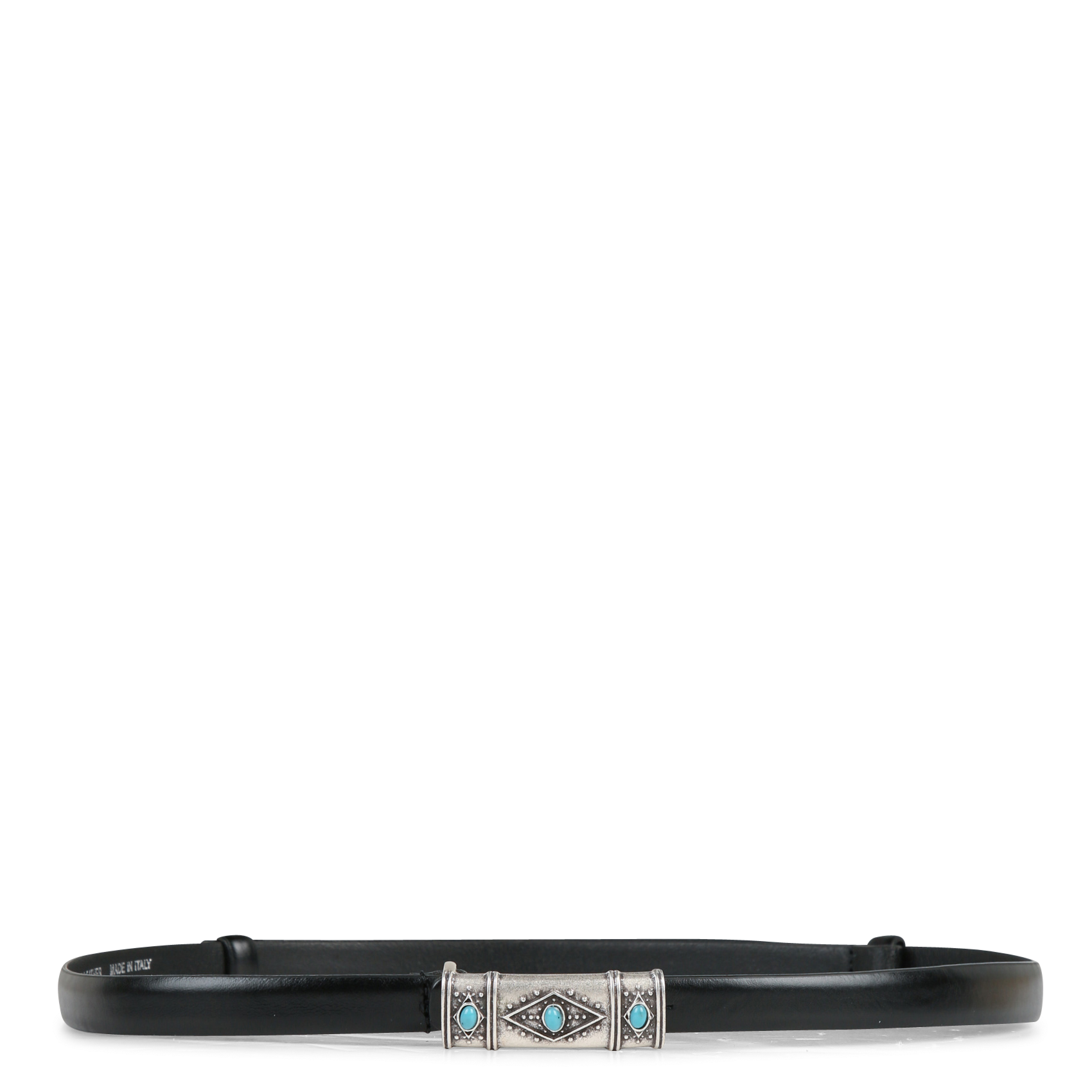 BA&SH Ceinture en cuir bondy Noir