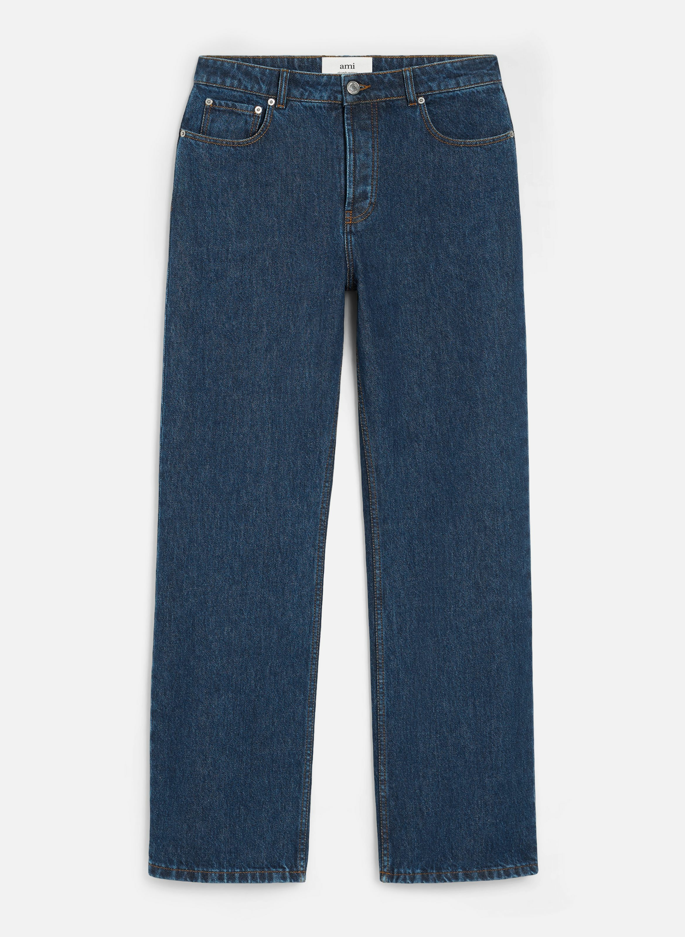 Jean coupe large en coton AMI PARIS Bleu