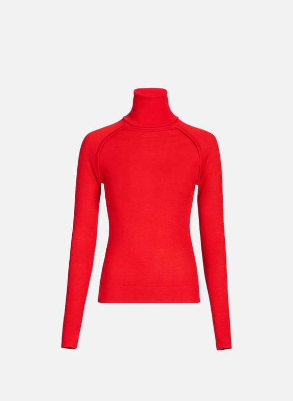Pull col roulé en laine Rouge by VICTORIA BECKHAM VICTORIA BECKHAM Pull col roulé en laine Rouge