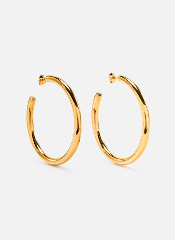 Hoop earrings Golden by AU PRINTEMPS PARIS AU PRINTEMPS PARIS Hoop earrings Golden