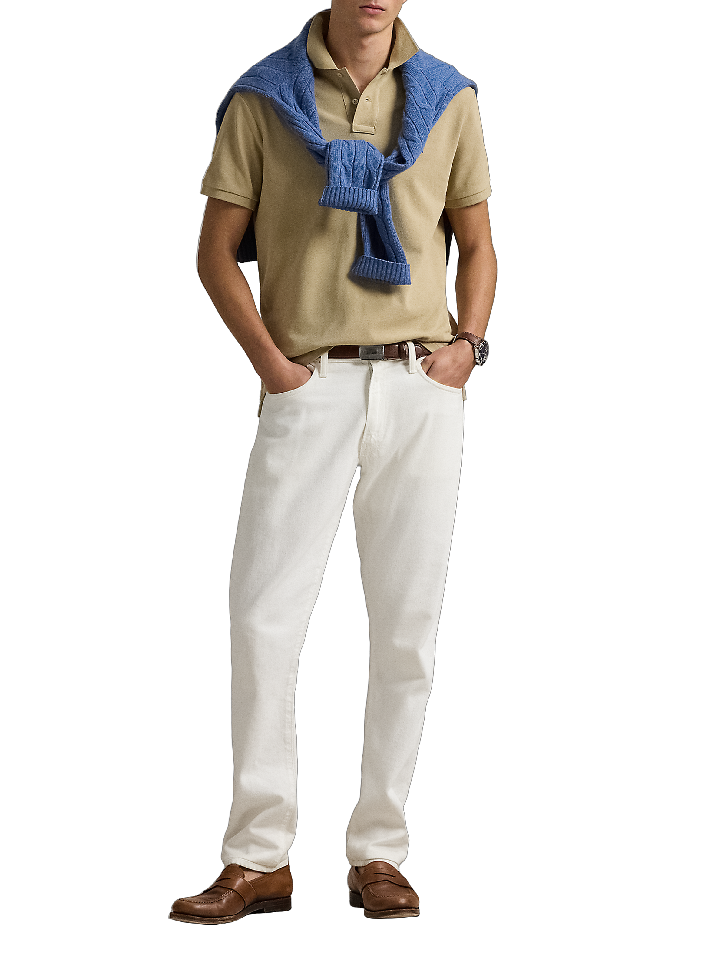 Polo en coton POLO RALPH LAUREN Kaki