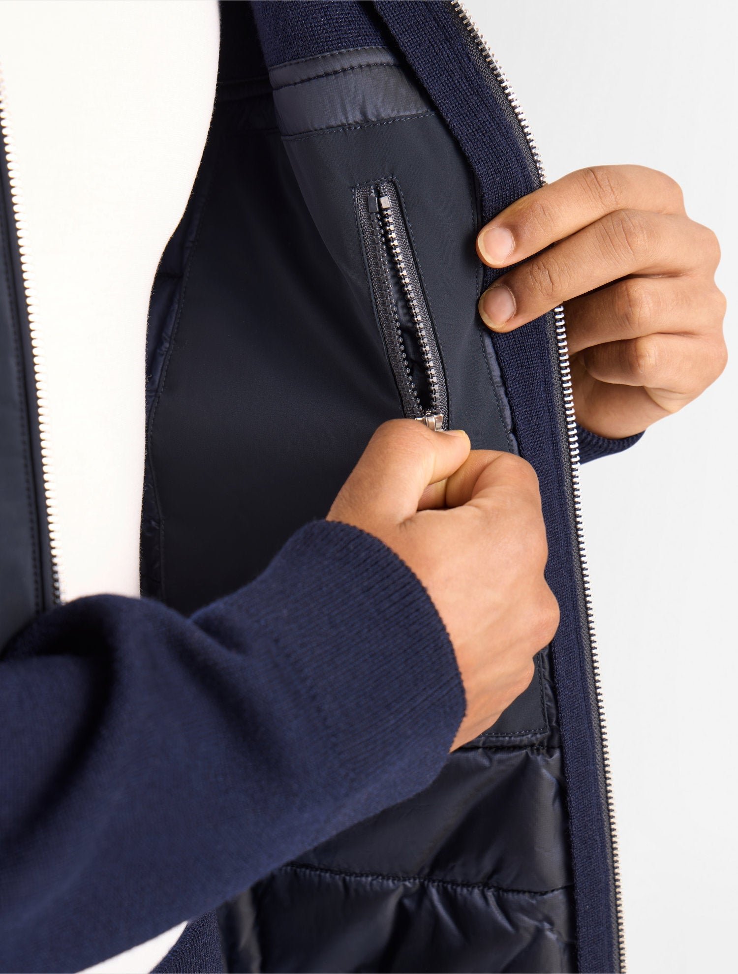 Veste eptona col tailleur coupe regular FUSALP Bleu