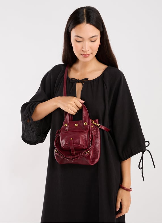 Sac à main Billy Nano en cuir  | Rouge by JÉRÔME DREYFUSS Sac à main Billy Nano en cuir  Rouge