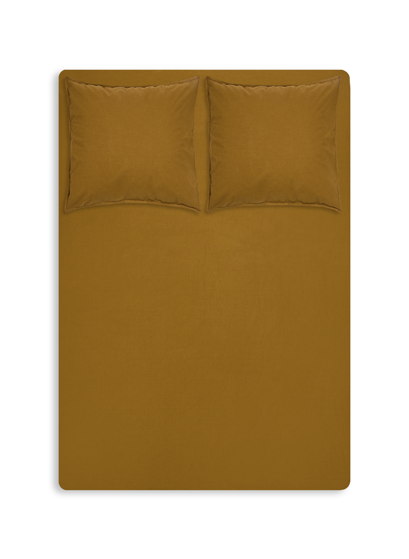 Housse de couette en percale lavée AU PRINTEMPS PARIS Doré