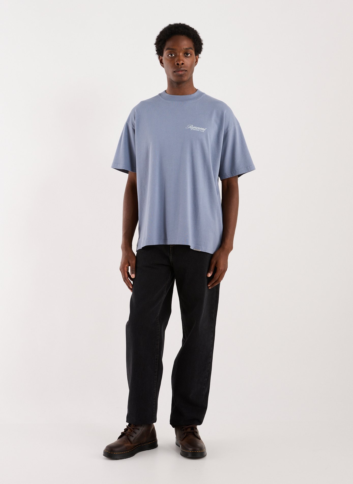 Loose cotton T-shirt REPRESENT Grey