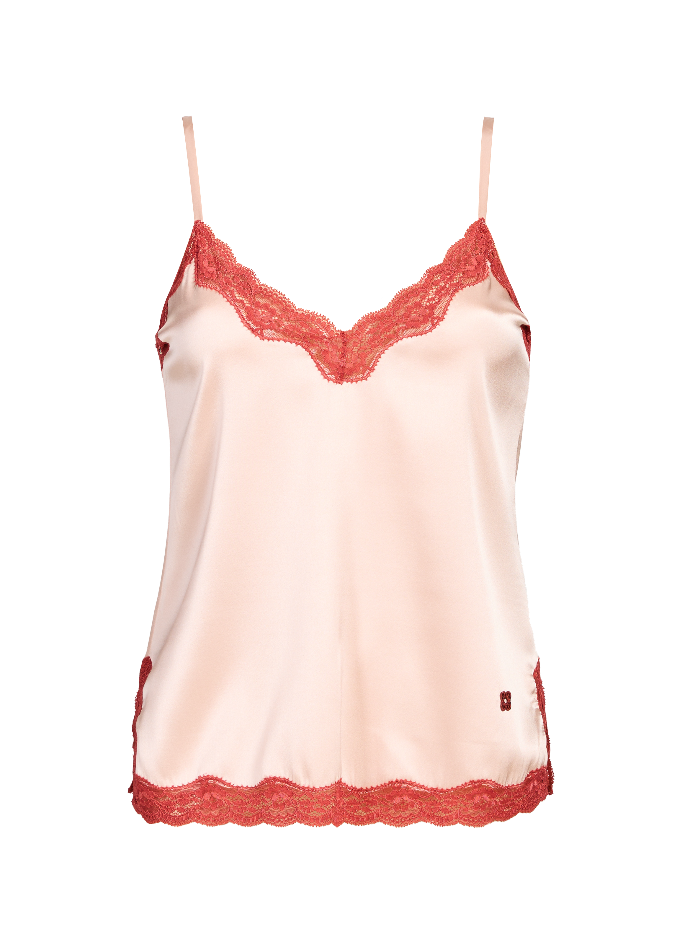 VANNINA VESPERINI Original silk blend camisole Pink
