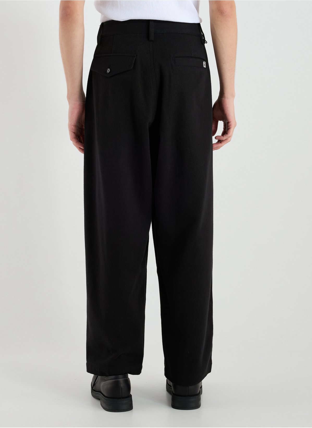 Pantalon carotte avec large ceinture - Gris bleu - - 12.50 Pantalon carotte avec large ceinture - Gris bleu - - 12.50