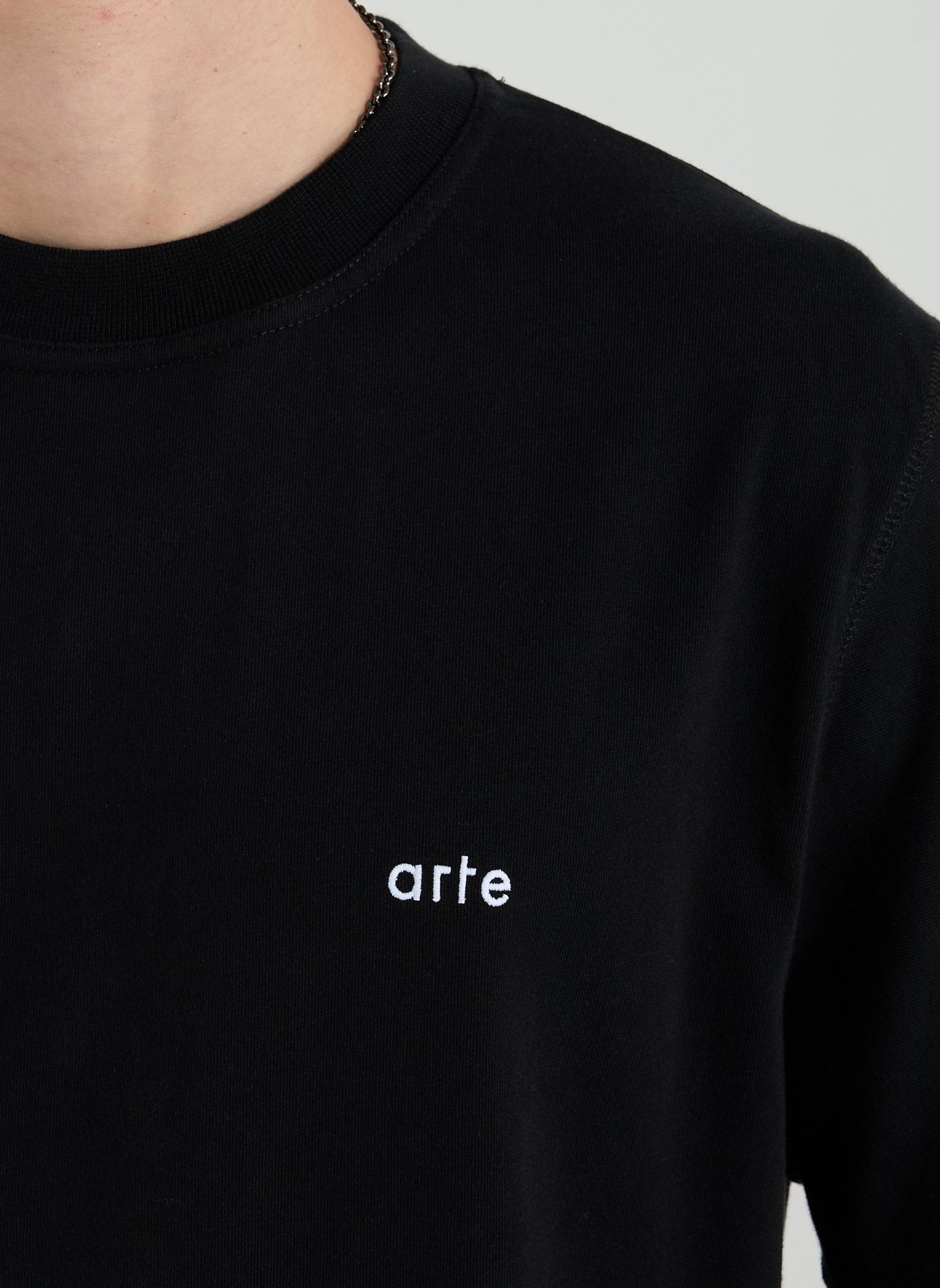 Cotton round-neck T-shirt ARTE ANTWERP Black