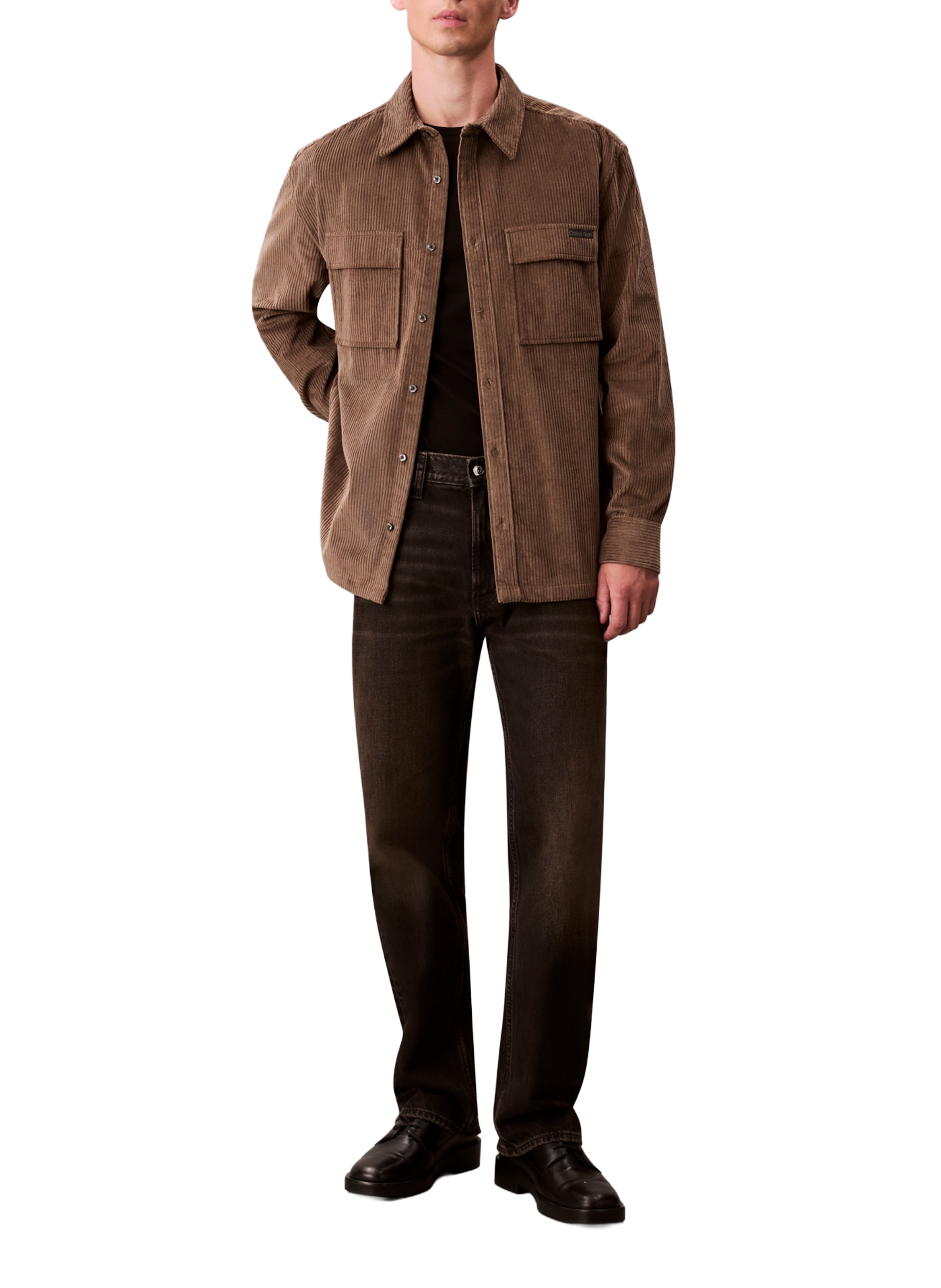 Corduroy shirt CALVIN KLEIN Brown