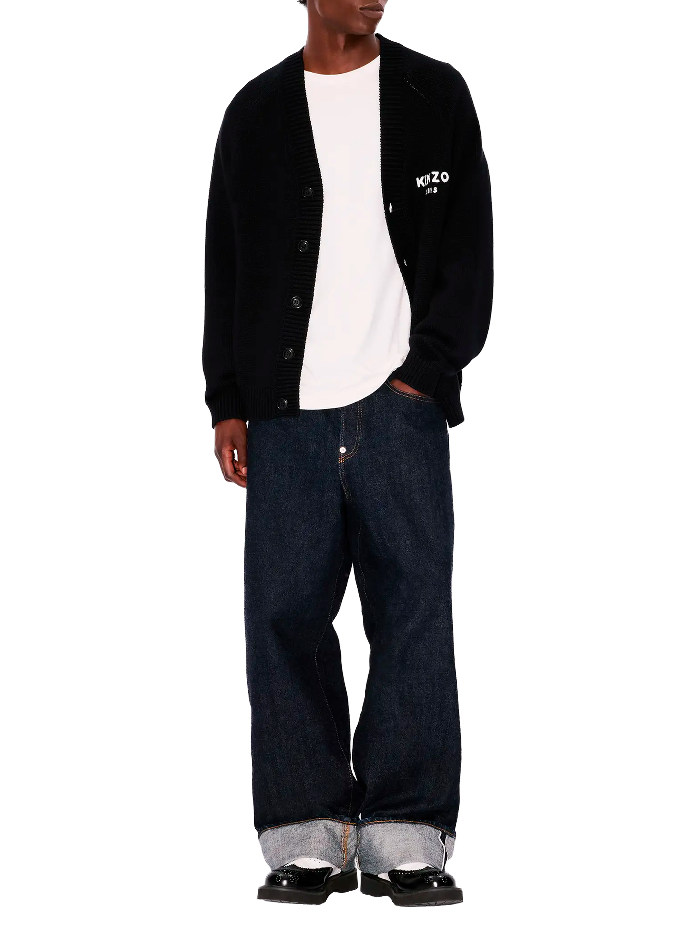 Wool blend Cardigan KENZO Black