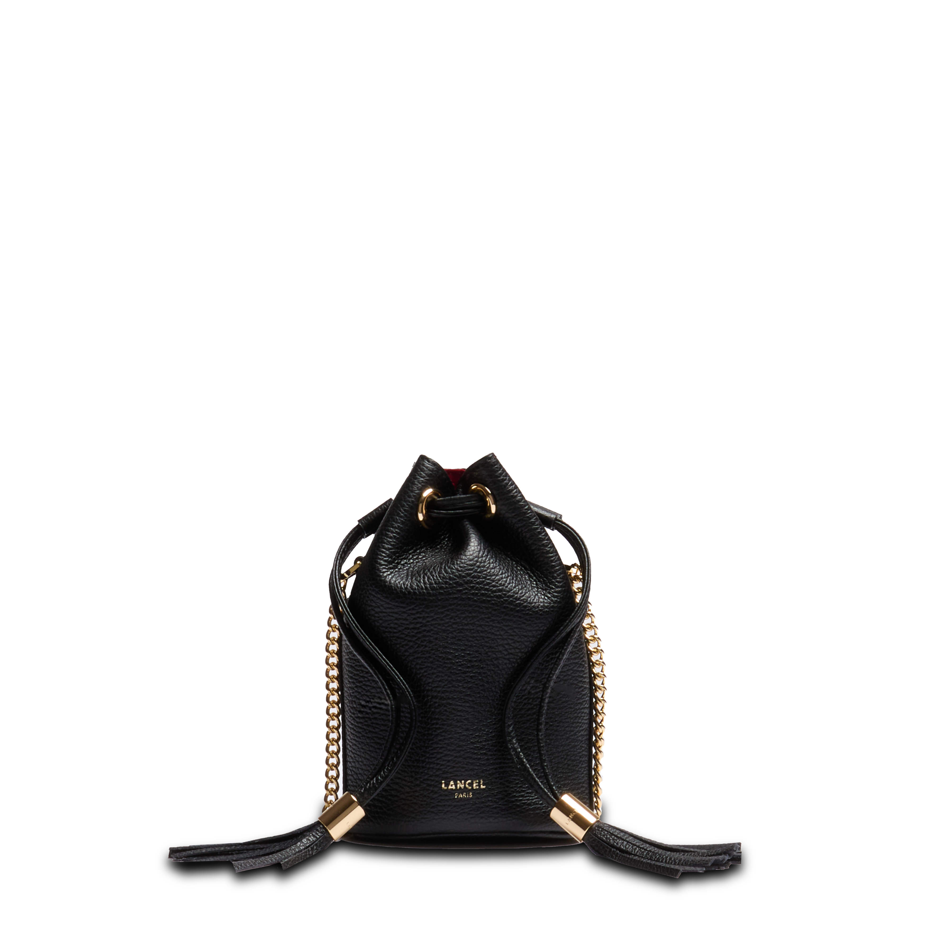 Mini sac seau premier flirt de lancel en cuir LANCEL Noir