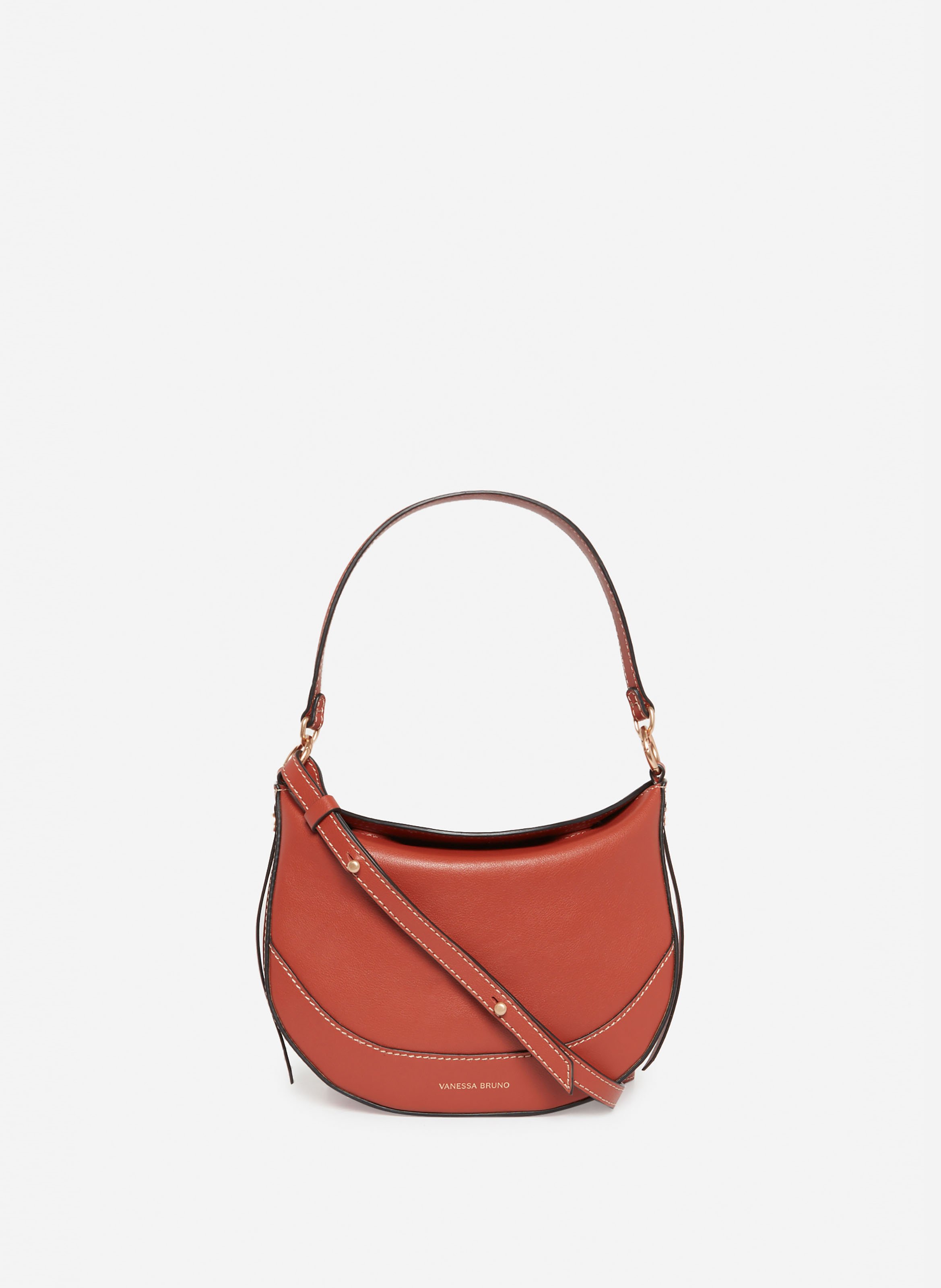 Petit sac daily en cuir  Rouille