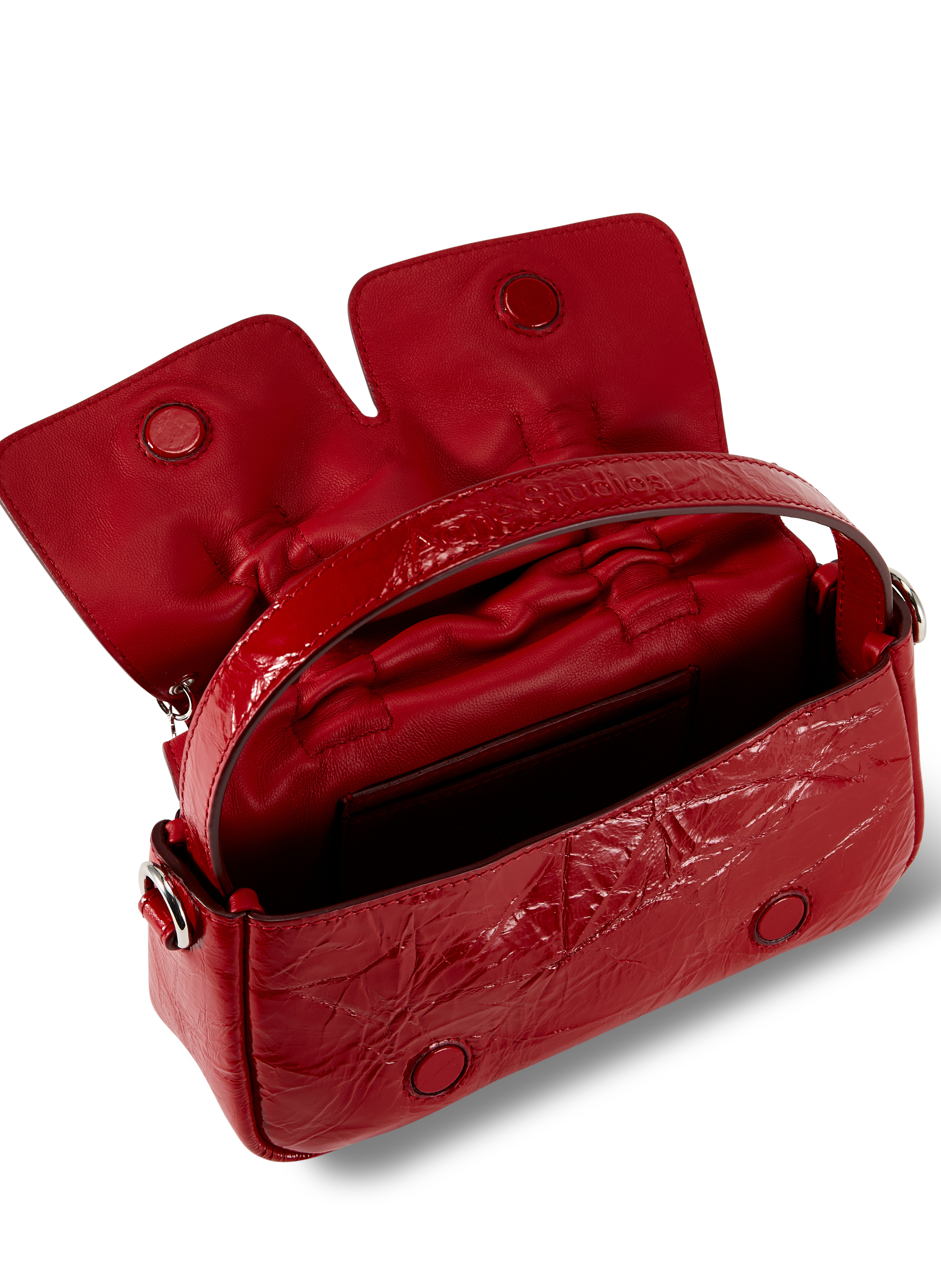 Sac verni en cuir ACNE STUDIOS Rouge