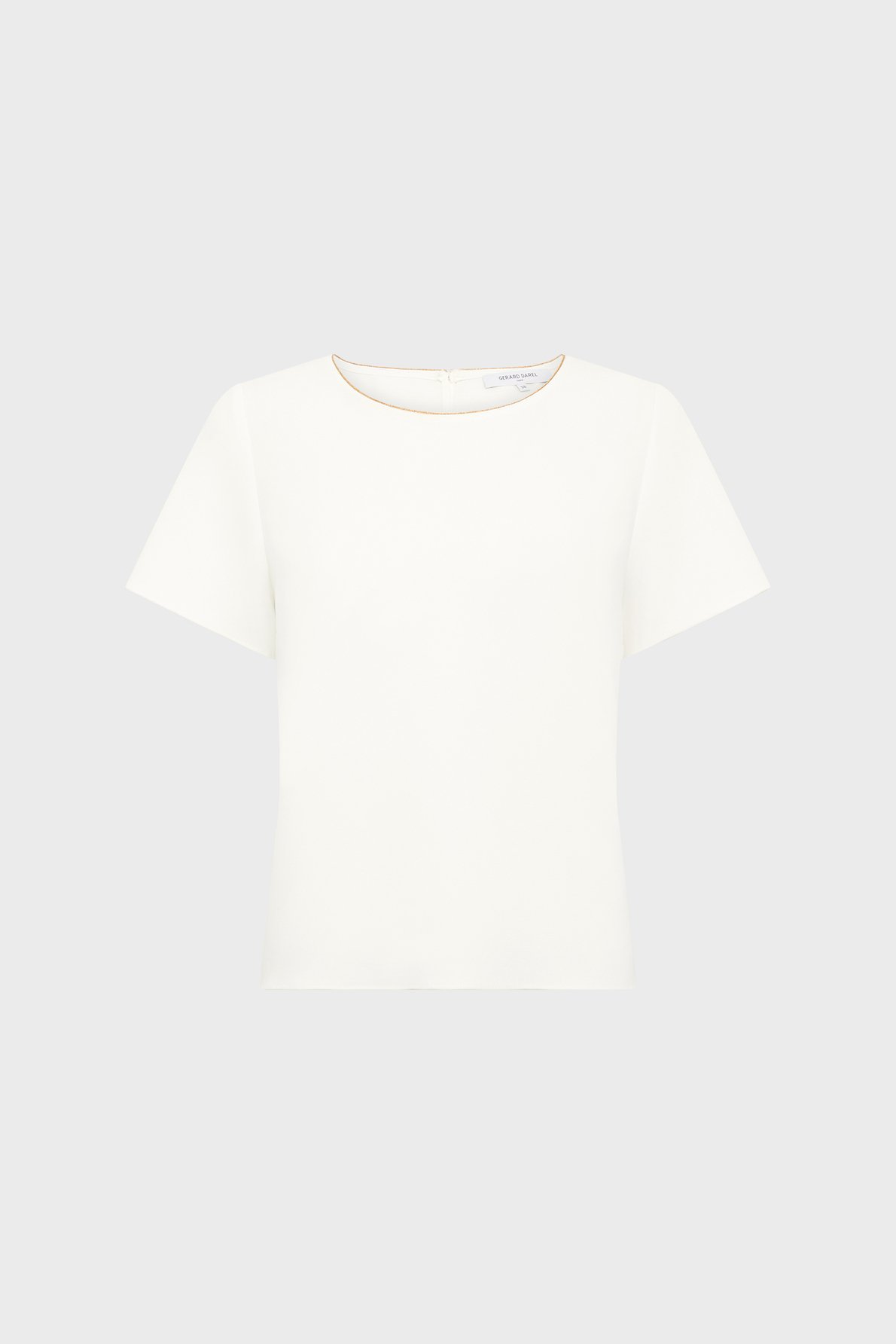 Top fluide à liseré doré - ciara GERARD DAREL Beige