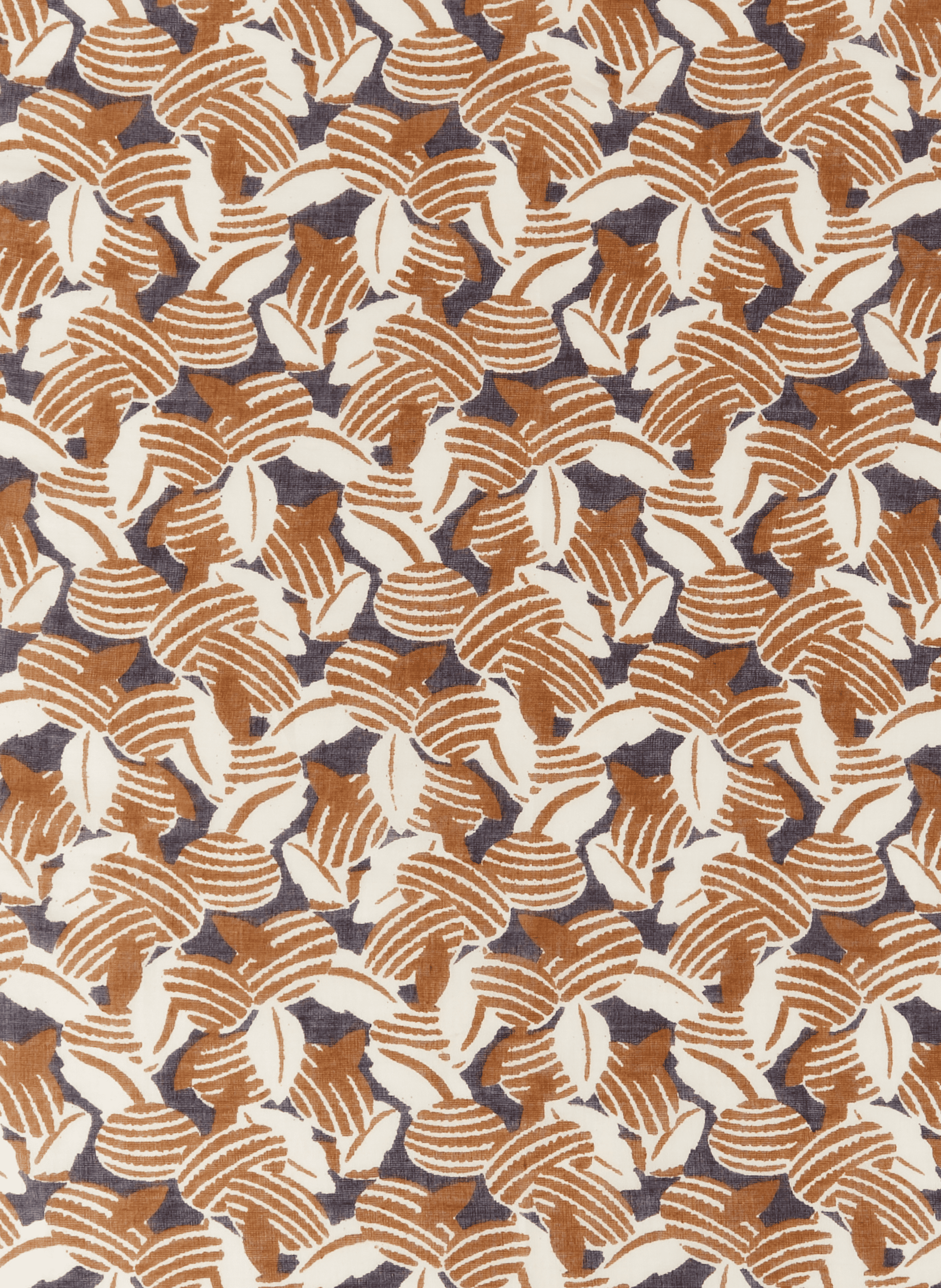 Etole Ovales et Ronds en coton AU PRINTEMPS PARIS Marron