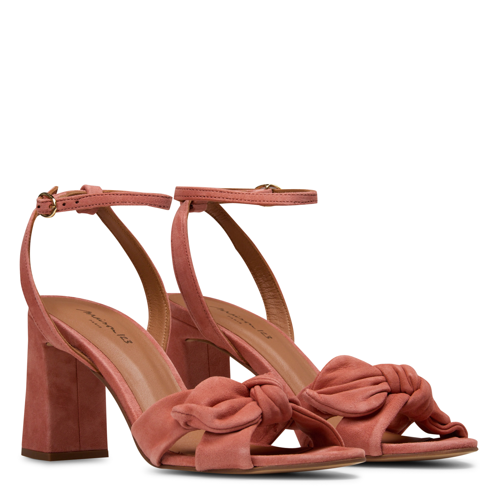 Sandales à talons en cuir sweet MAISON 123 Rose