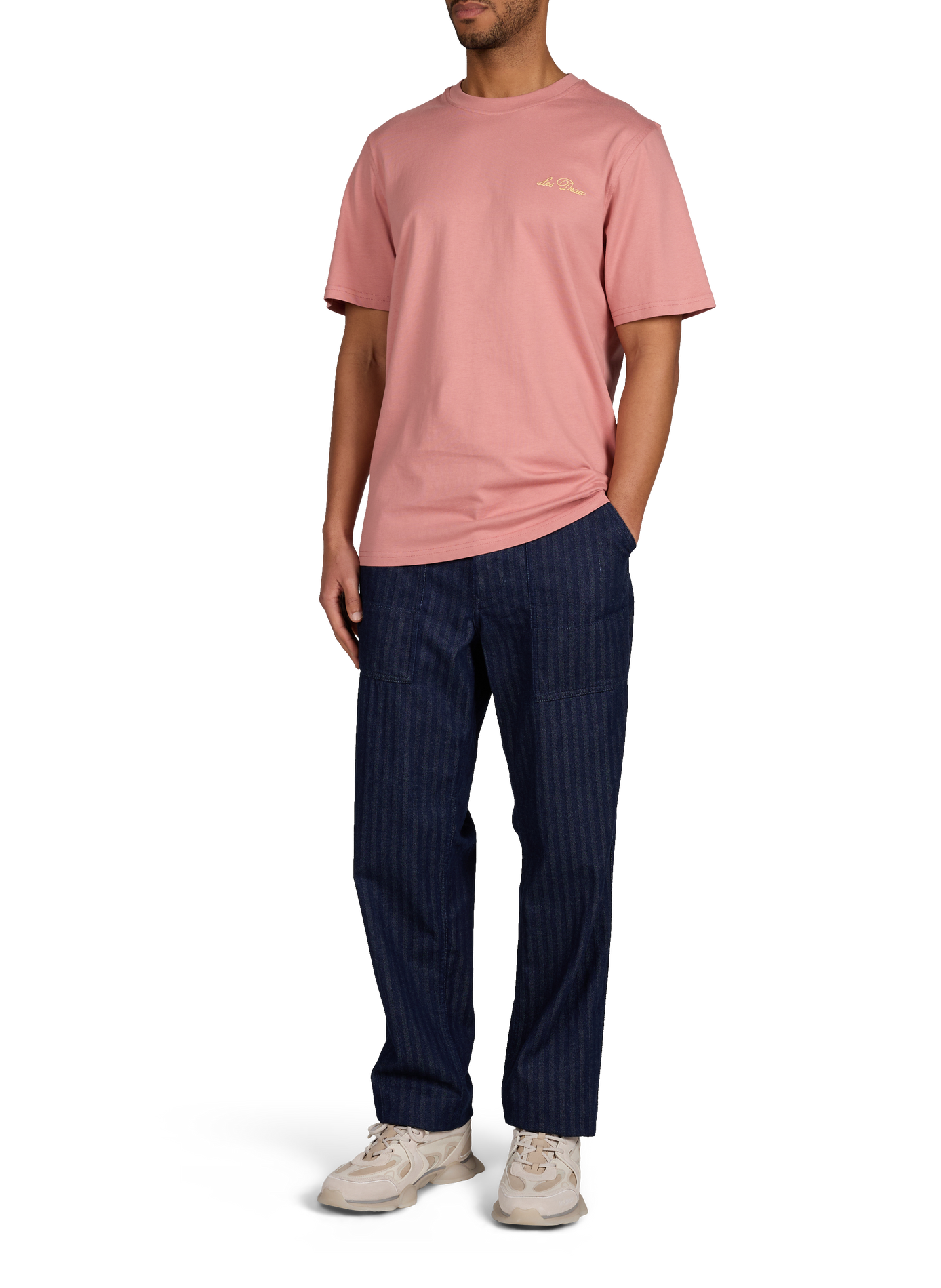 T-shirt brodé Wild Flower en coton LES DEUX Rose