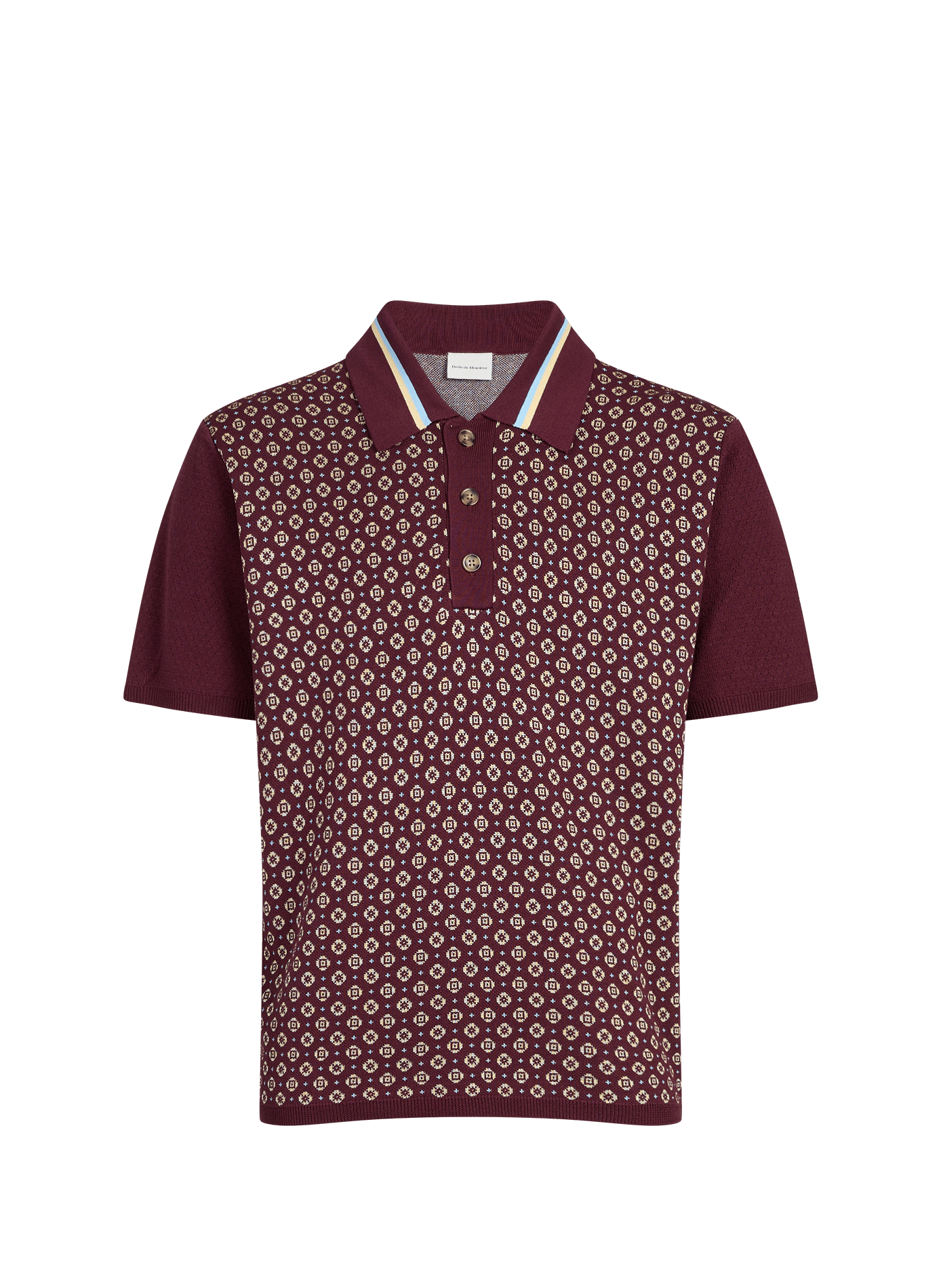 Short sleeve cotton polo shirt DROLE DE MONSIEUR Red