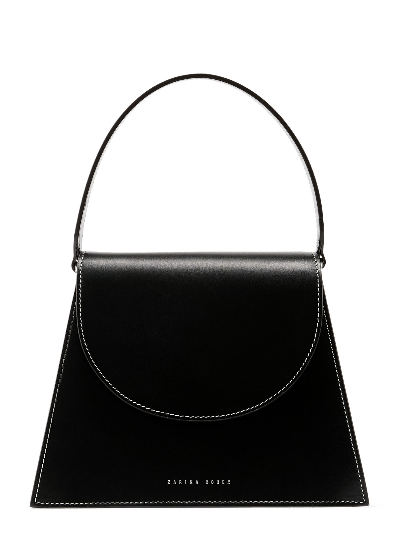 Sac à main avec bandoulière amovible en cuir ZARINA ROUGE Black