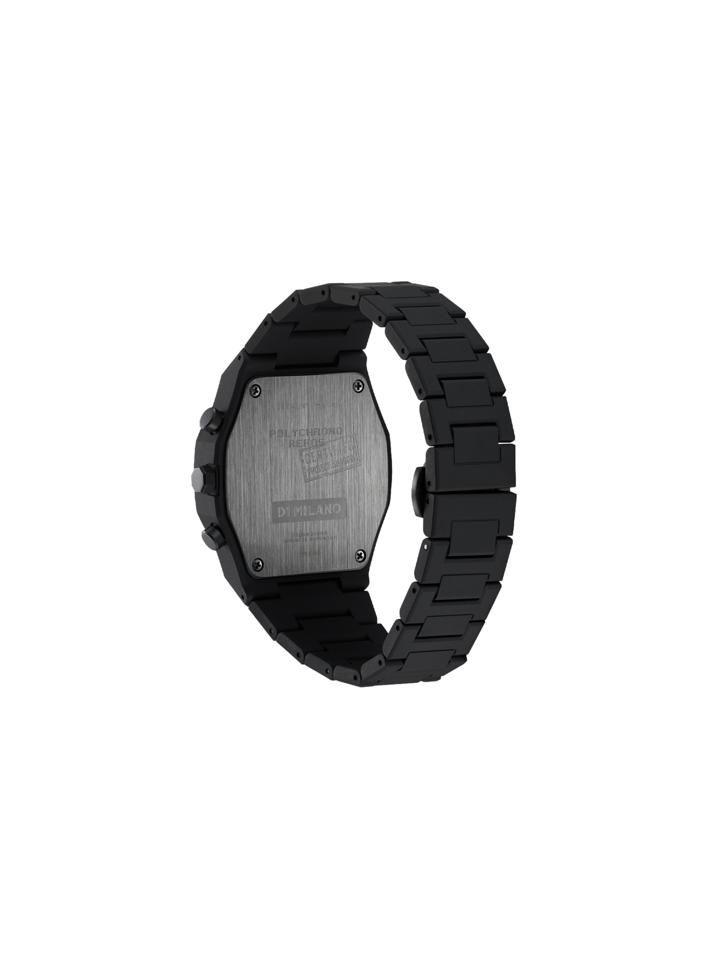 Montre Shadow en polycarbonate D1 MILANO Noir