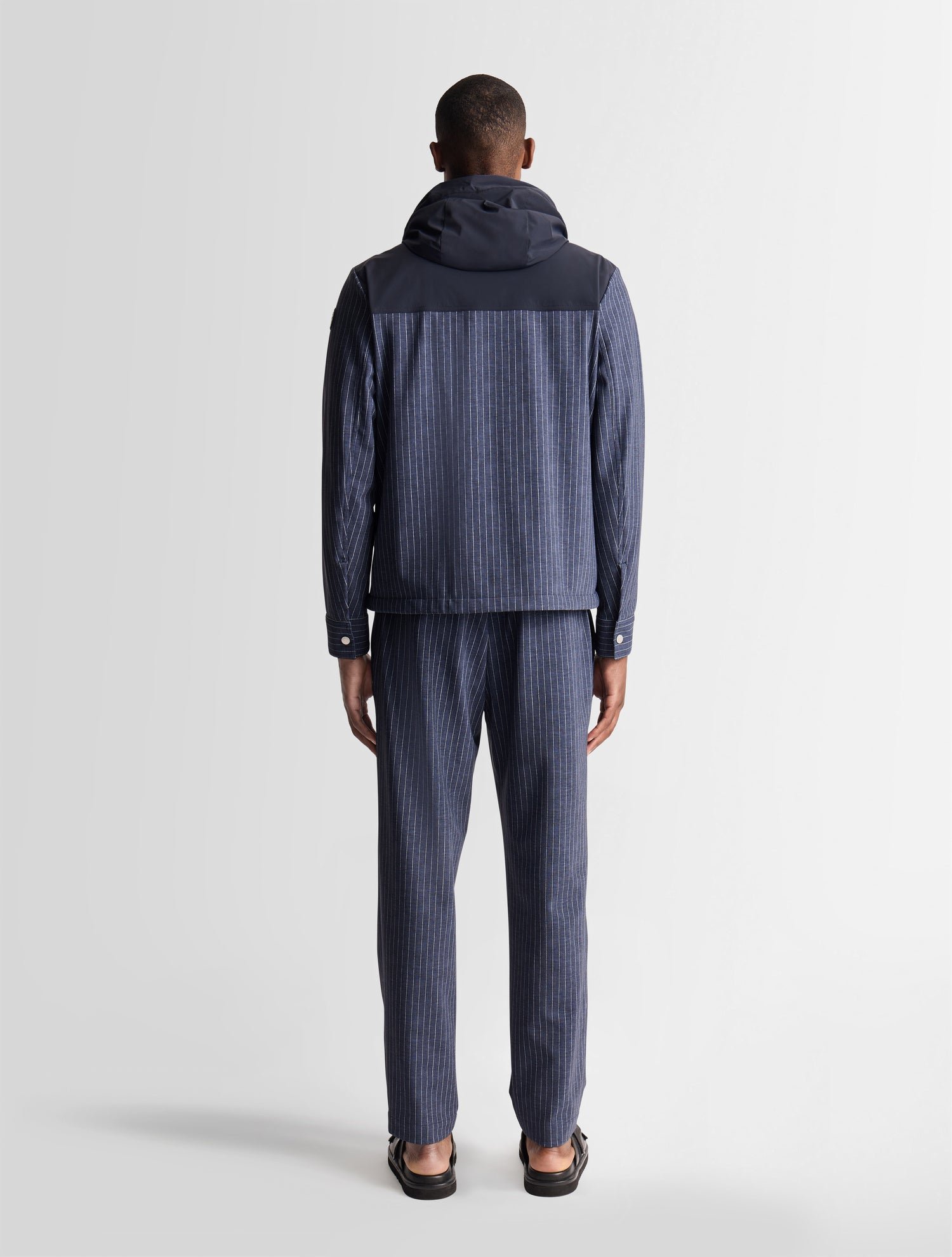 Blouson rocelan col capuche coupe regular FUSALP Bleu