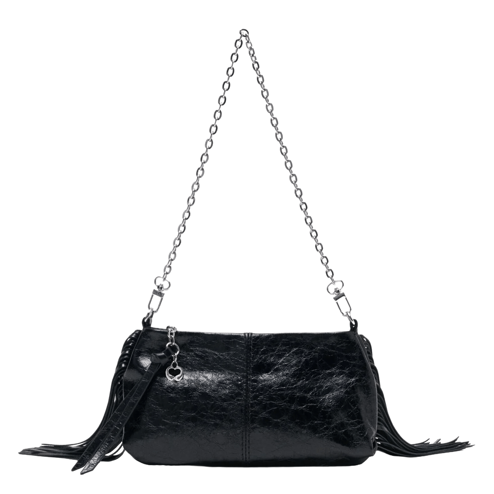 Pochette en cuir miss m pouch MAJE Noir
