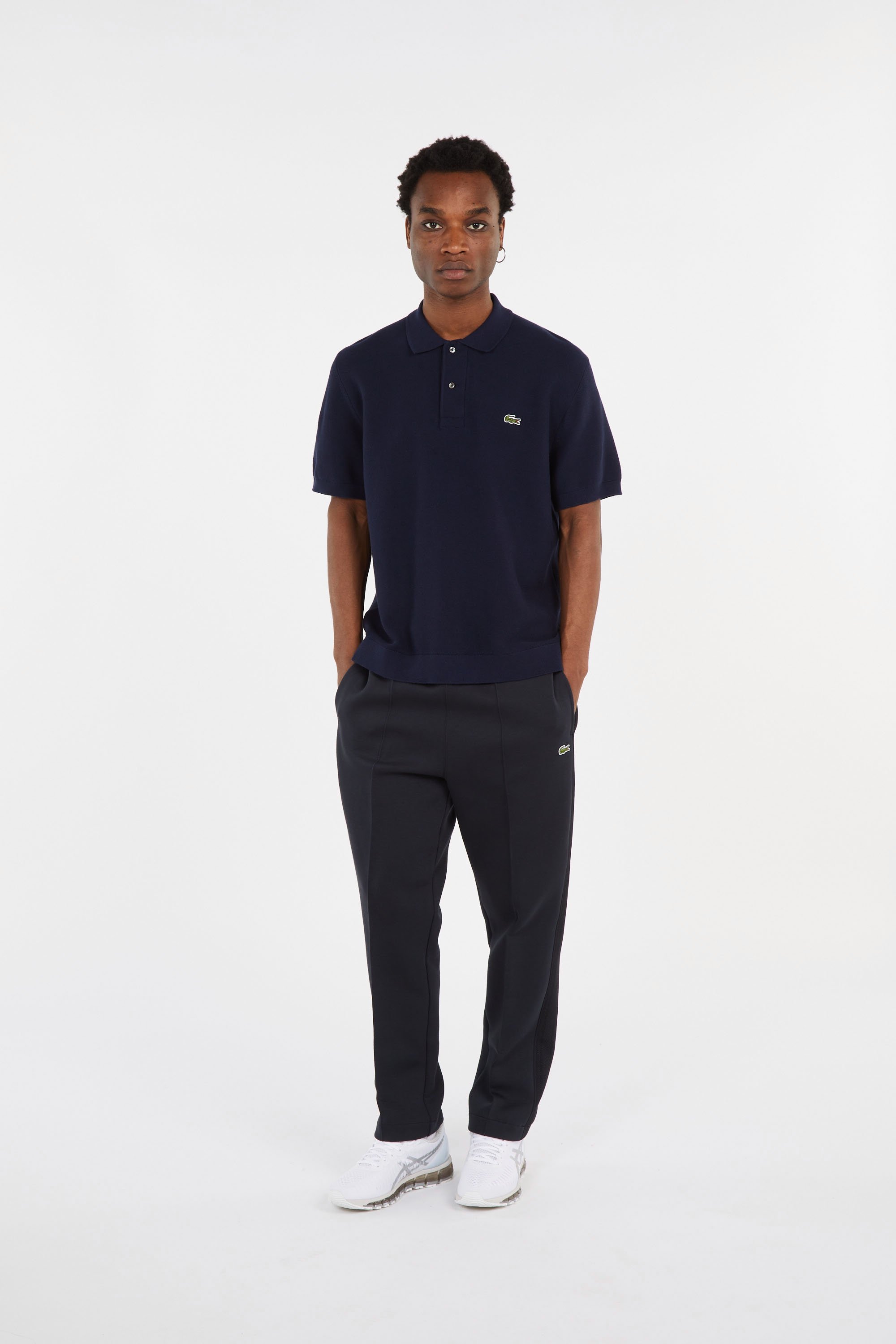 Polo tricot LACOSTE Bleu