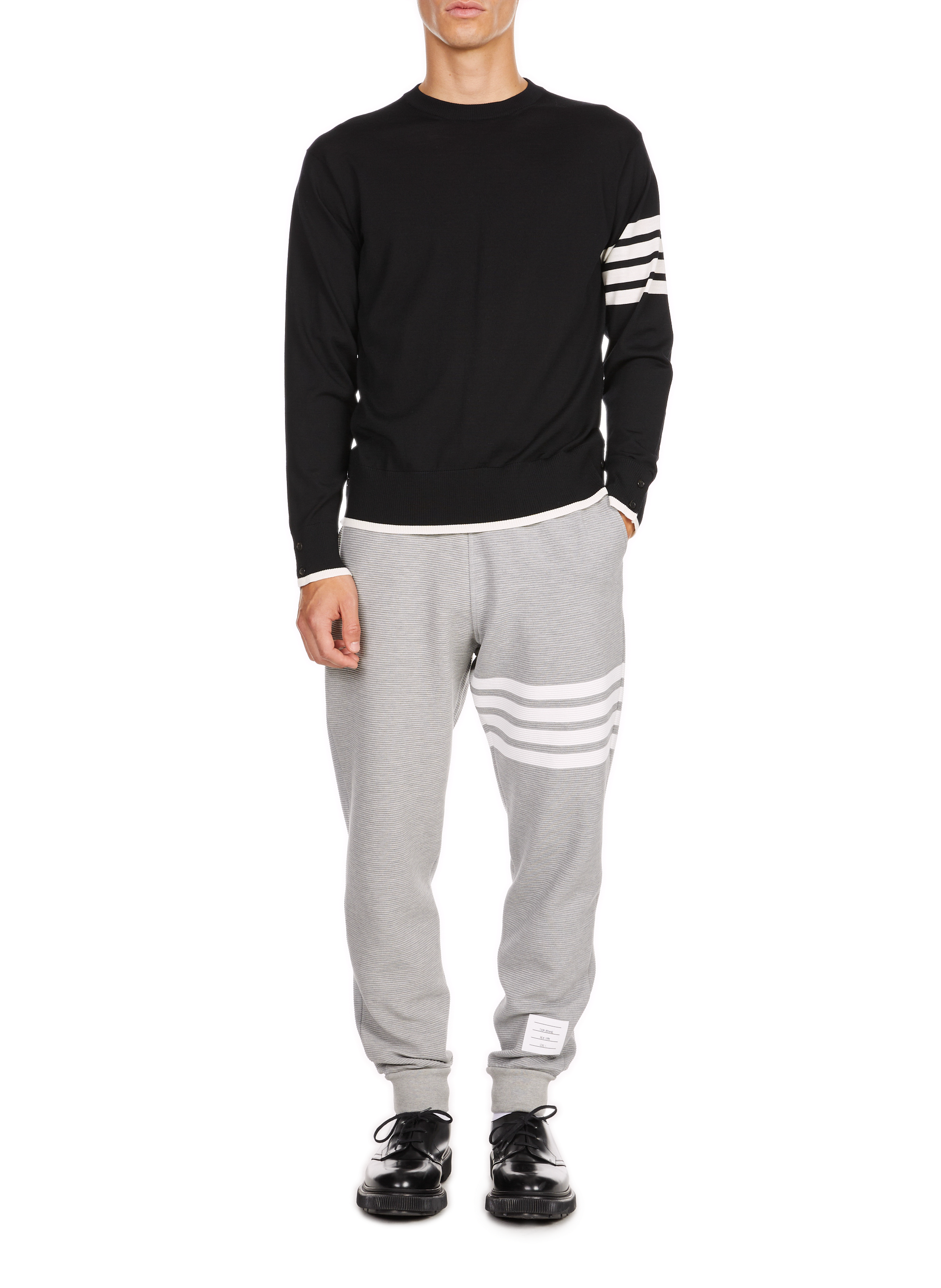 Jogging en coton  THOM BROWNE Gris