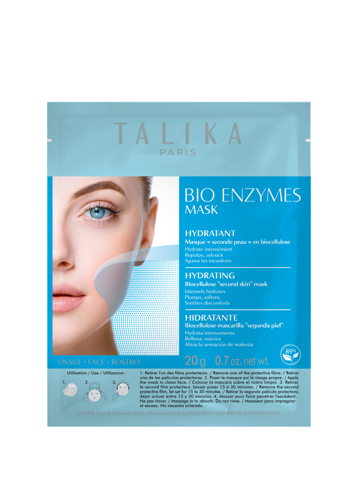 Coreen Bio Enzymes - Mask Hydratant en biocellulose TALIKA No color