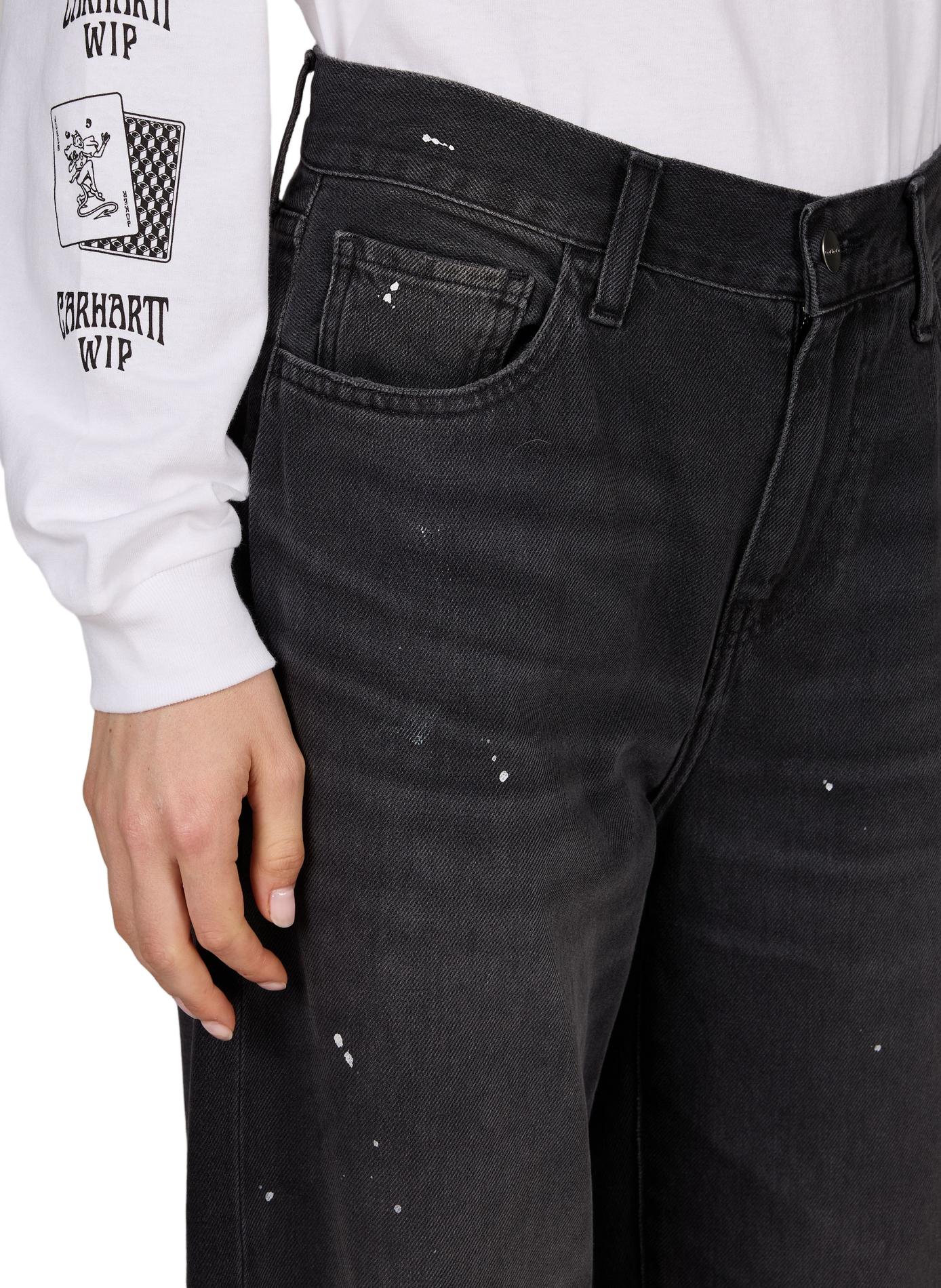 Arin Baumwoll-Jeans CARHARTT WIP Schwarz
