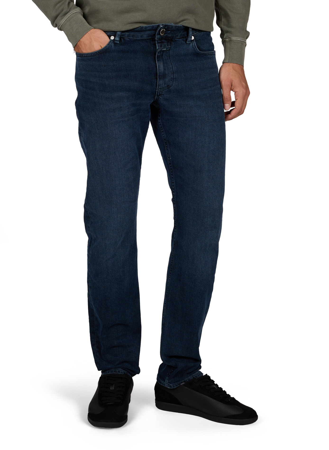 Jeans slim en coton mélangé CLOSED Bleu