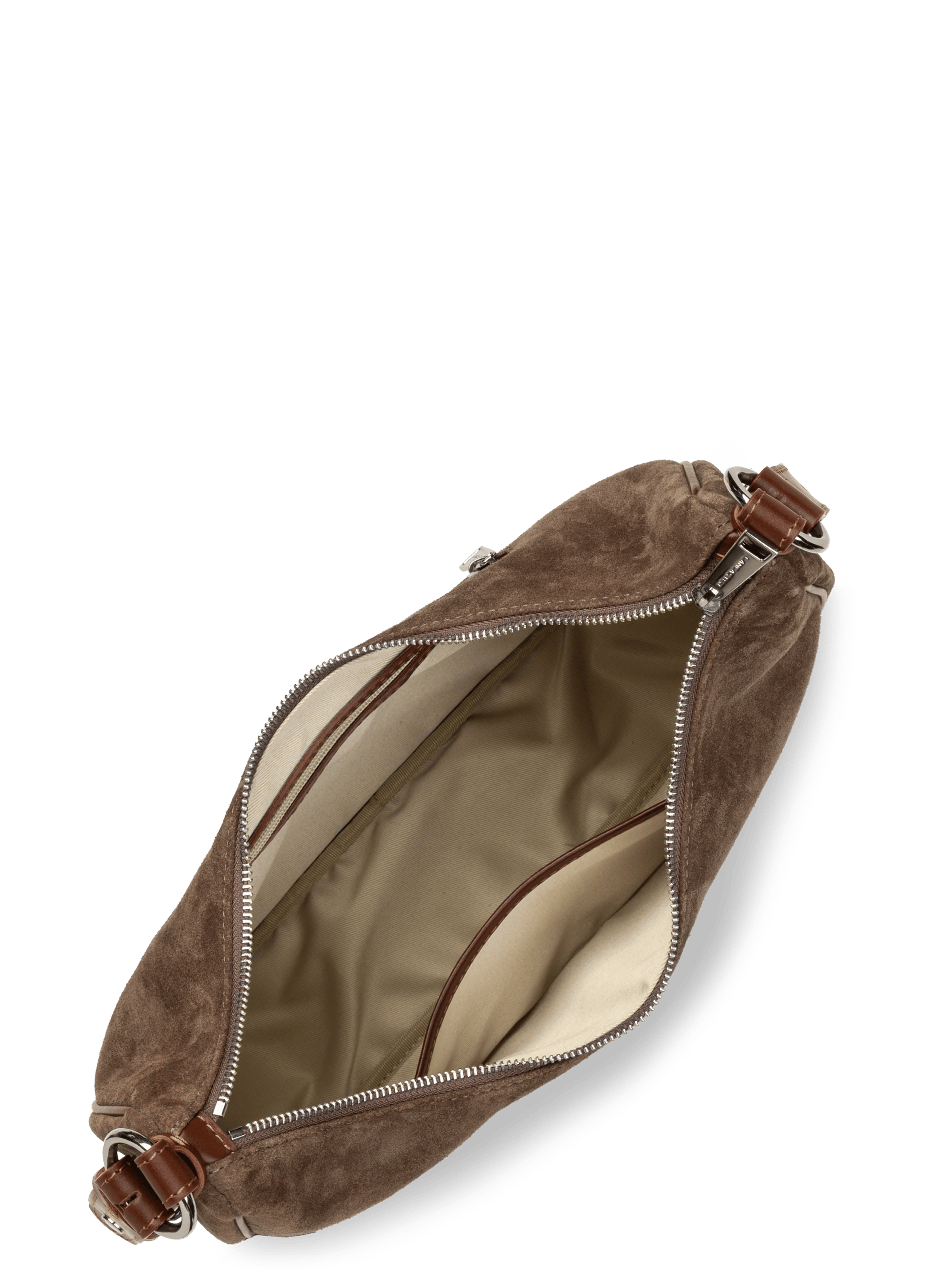 Grand sac besace - suède it | Marron LANCASTER Femme