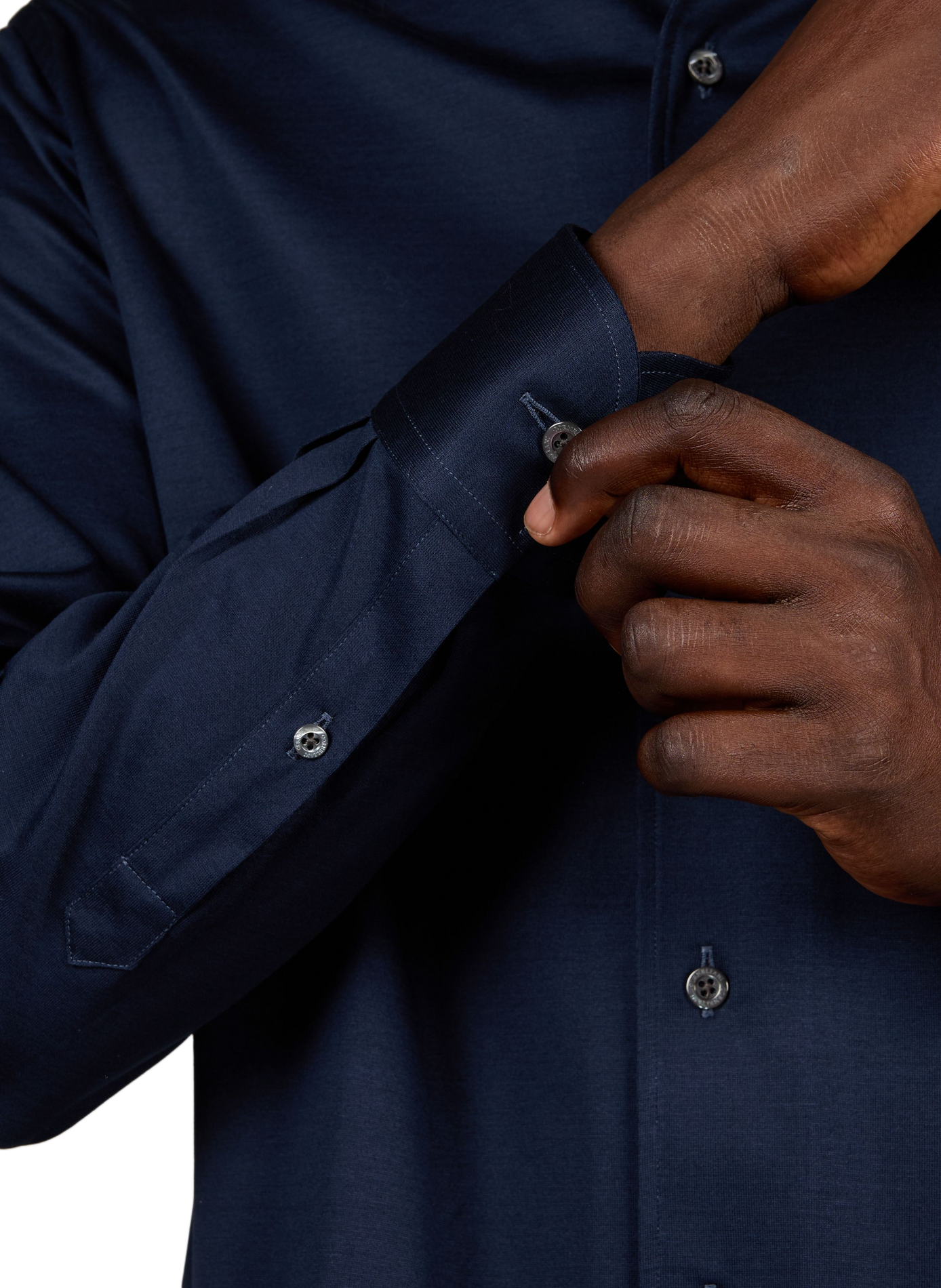 Slim-fit cotton shirt CORNELIANI Blue