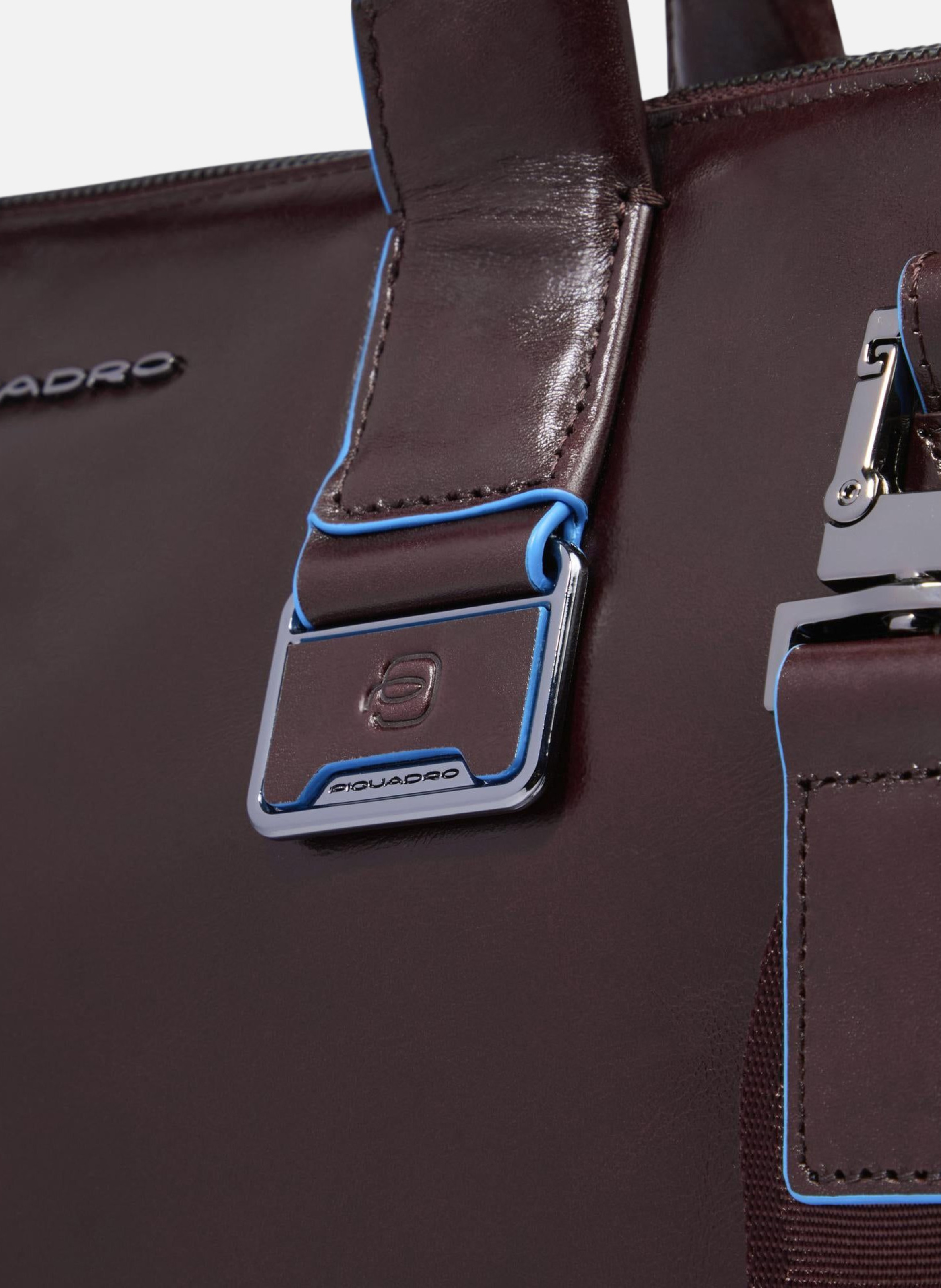 Sac à ordinateur mince 14" personnalisable PIQUADRO Marron