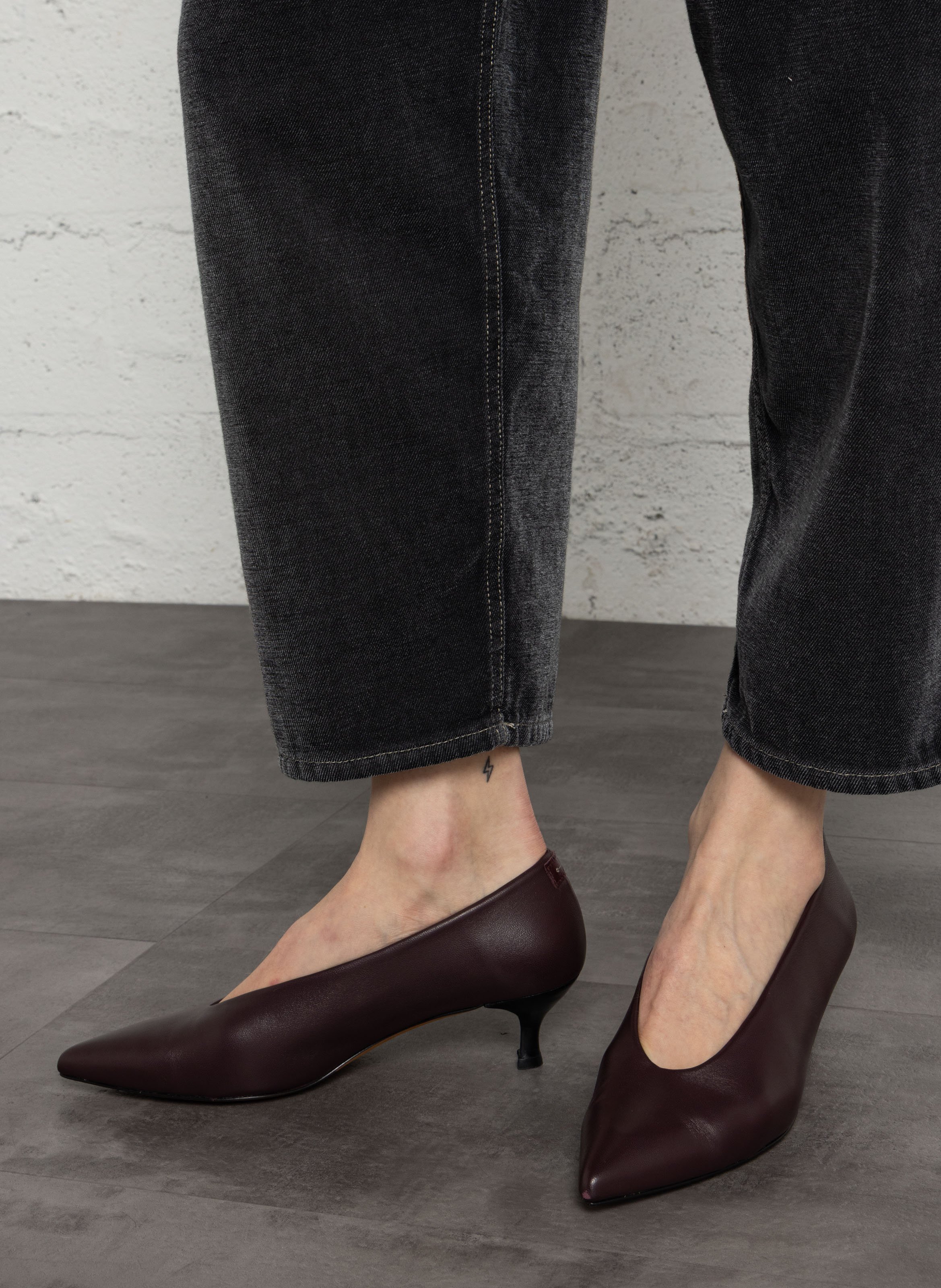 Escarpins en cuir kelya ANTHOLOGY Rouge