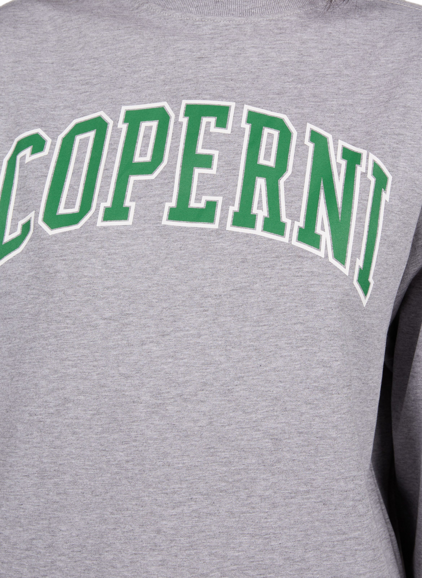 Long-sleeve cotton logo T-shirt COPERNI Grey