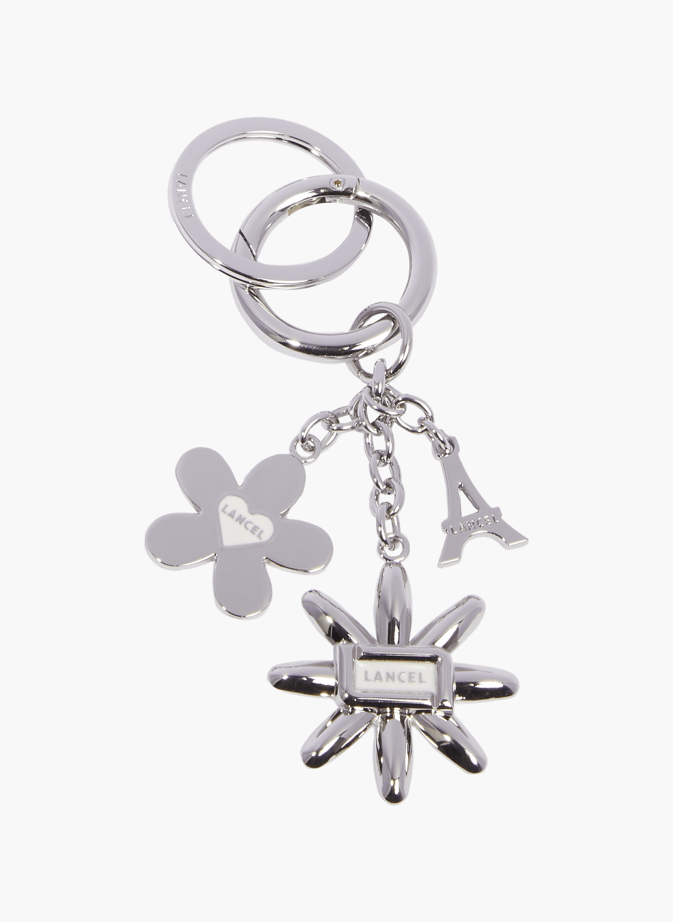 Porte-clés lancel champ de mars breloques de lancel, nickel LANCEL Argent