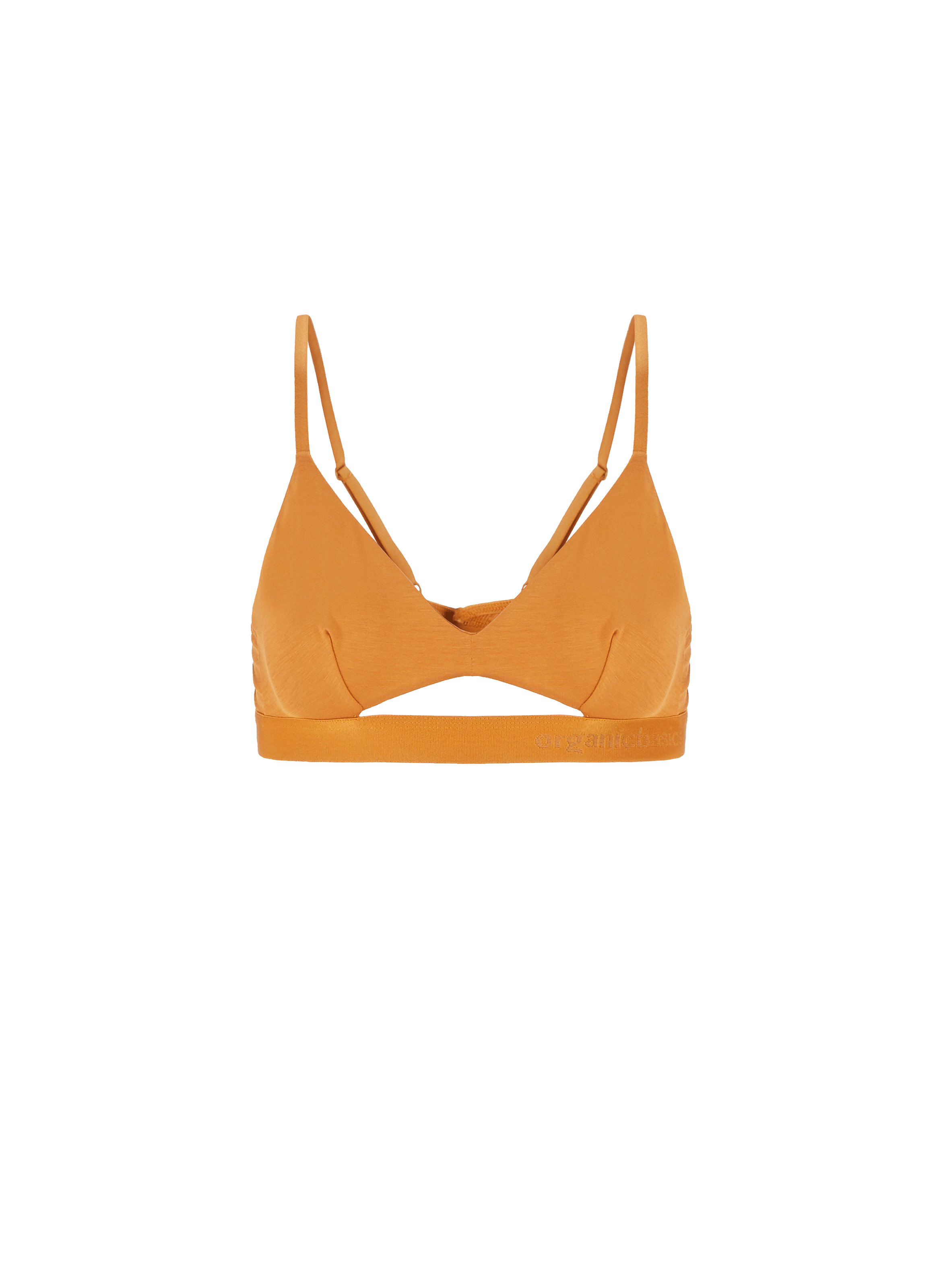 ORGANIC BASICS Bralette in Lyocell Tencel Orange