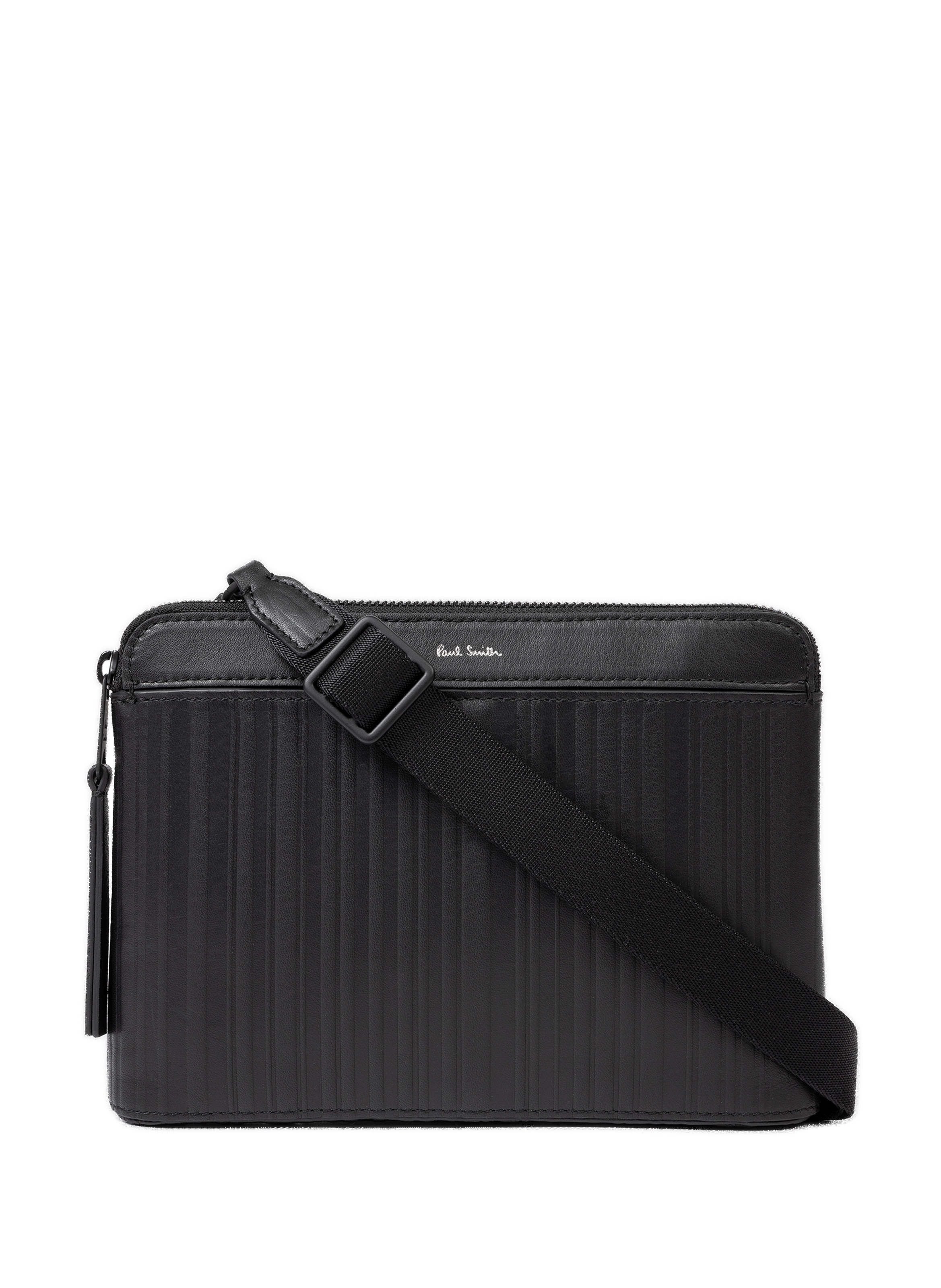 Sacoche Messager Paul Smith En Cuir Noir - Taille Moyenne, Occasion (état à Vérifier)
