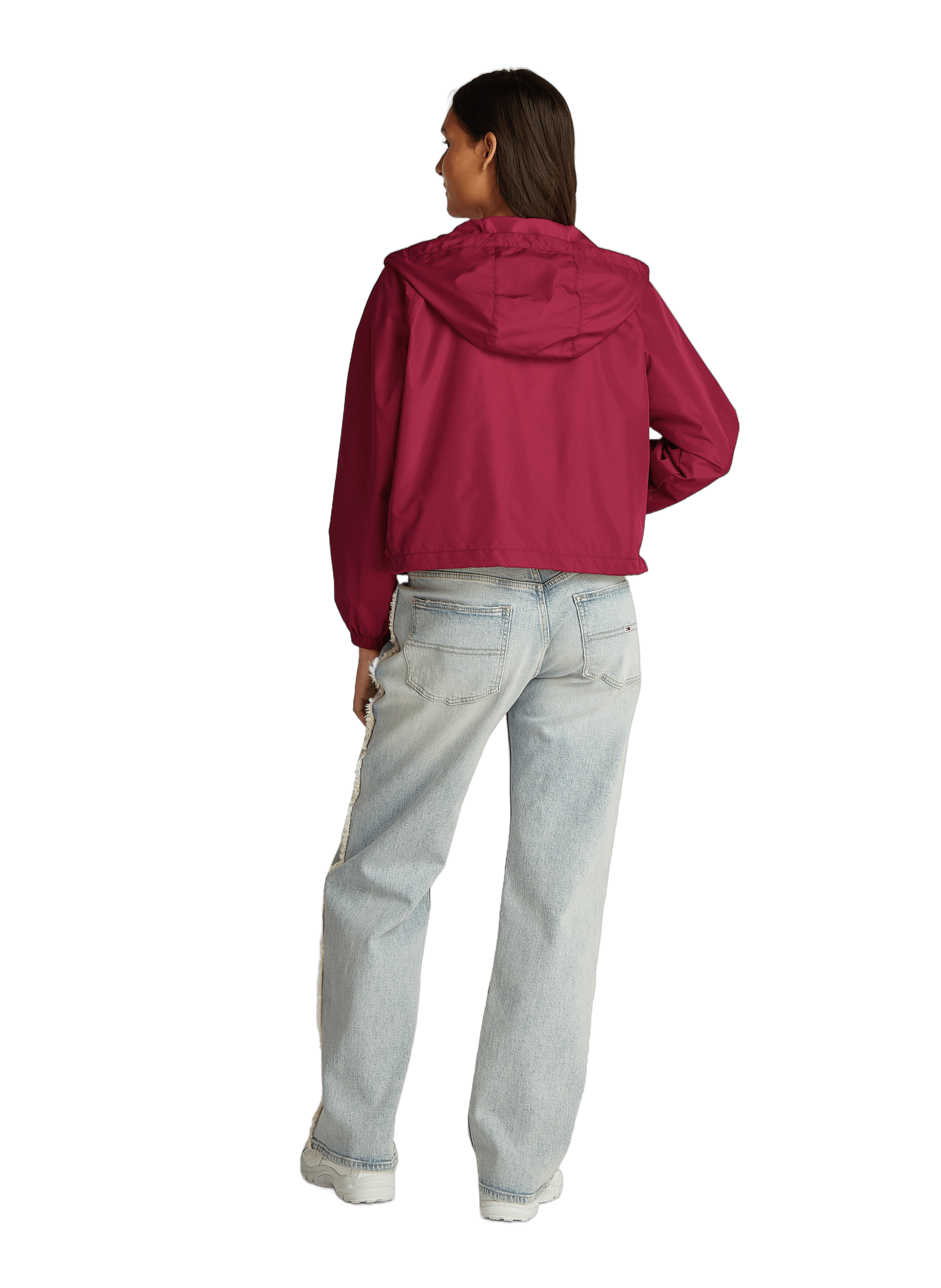 Coupe-vent à capuche  TOMMY HILFIGER Rouge