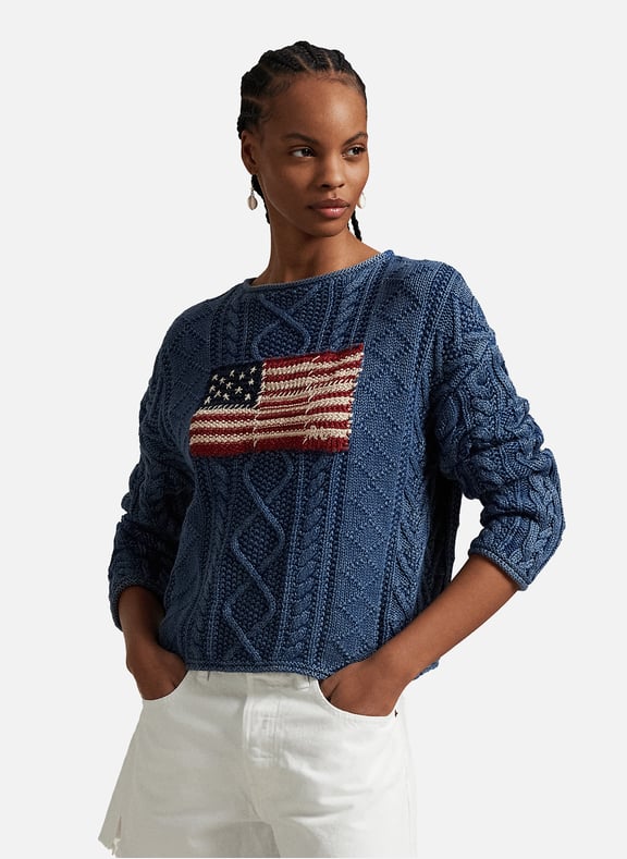 Cotton-blend jumper Blue by POLO RALPH LAUREN POLO RALPH LAUREN Cotton-blend jumper Blue