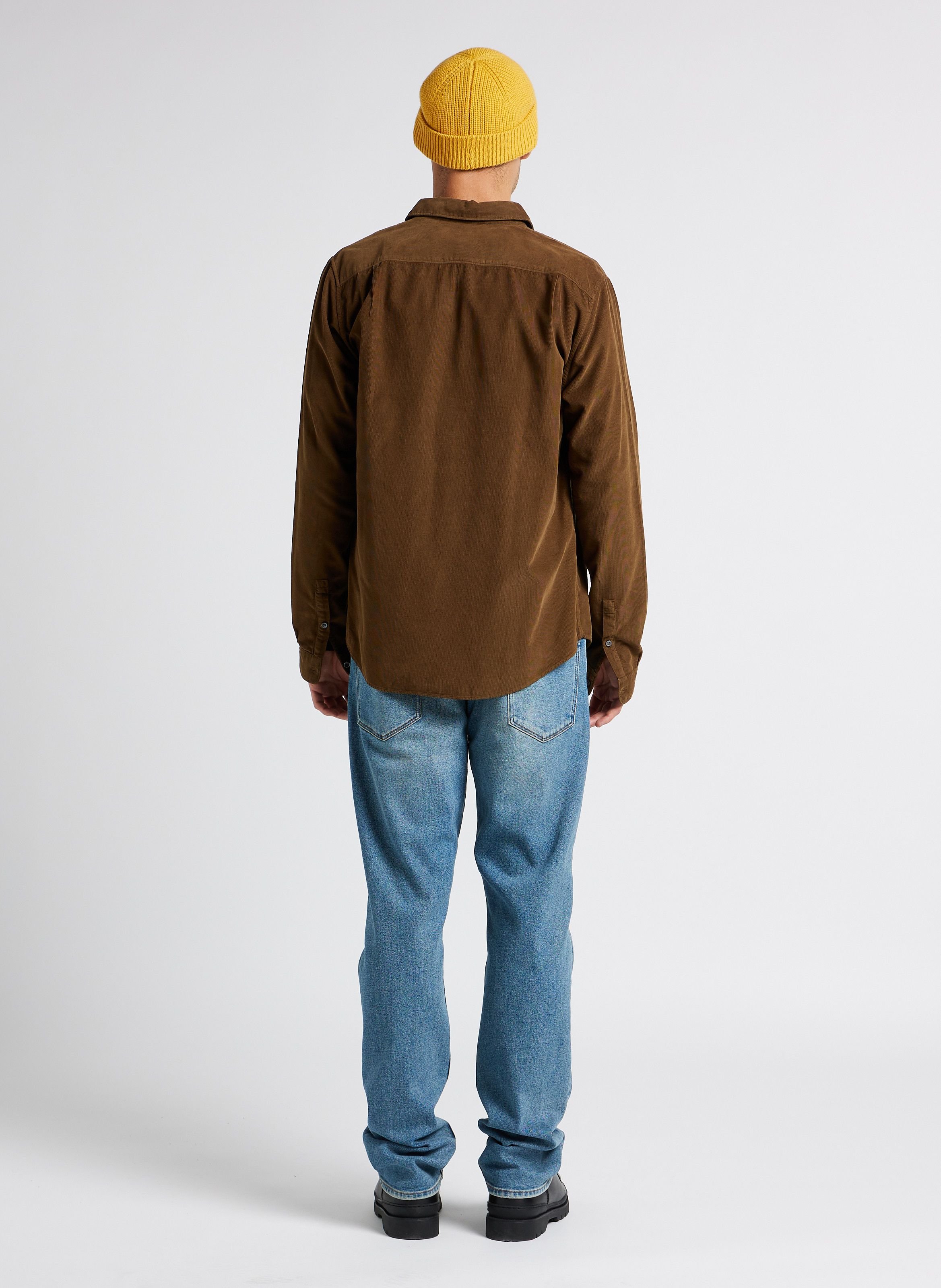 Tee-shirt col rond en coton Gris