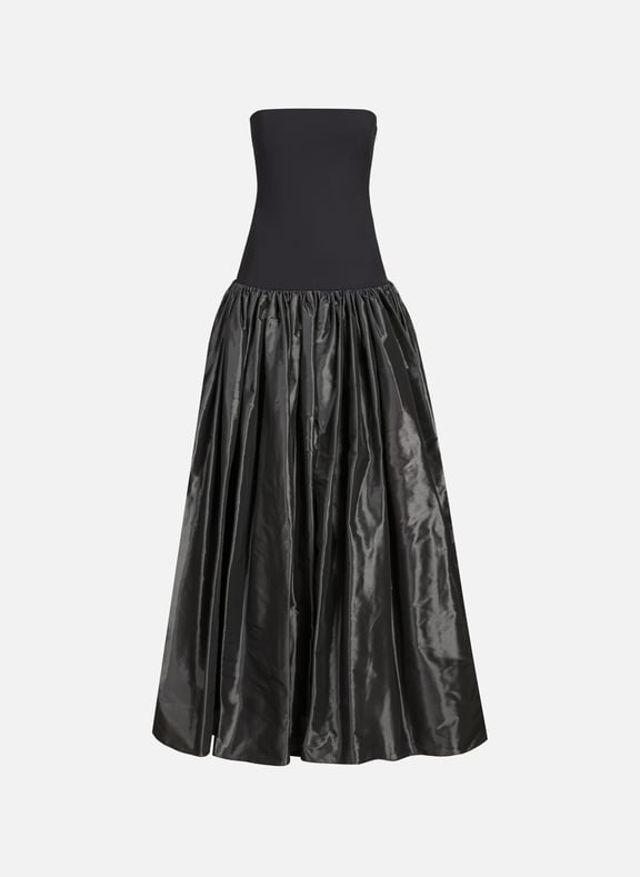 Robe bi matière évasée Noir by COPERNI COPERNI Robe bi matière évasée Noir