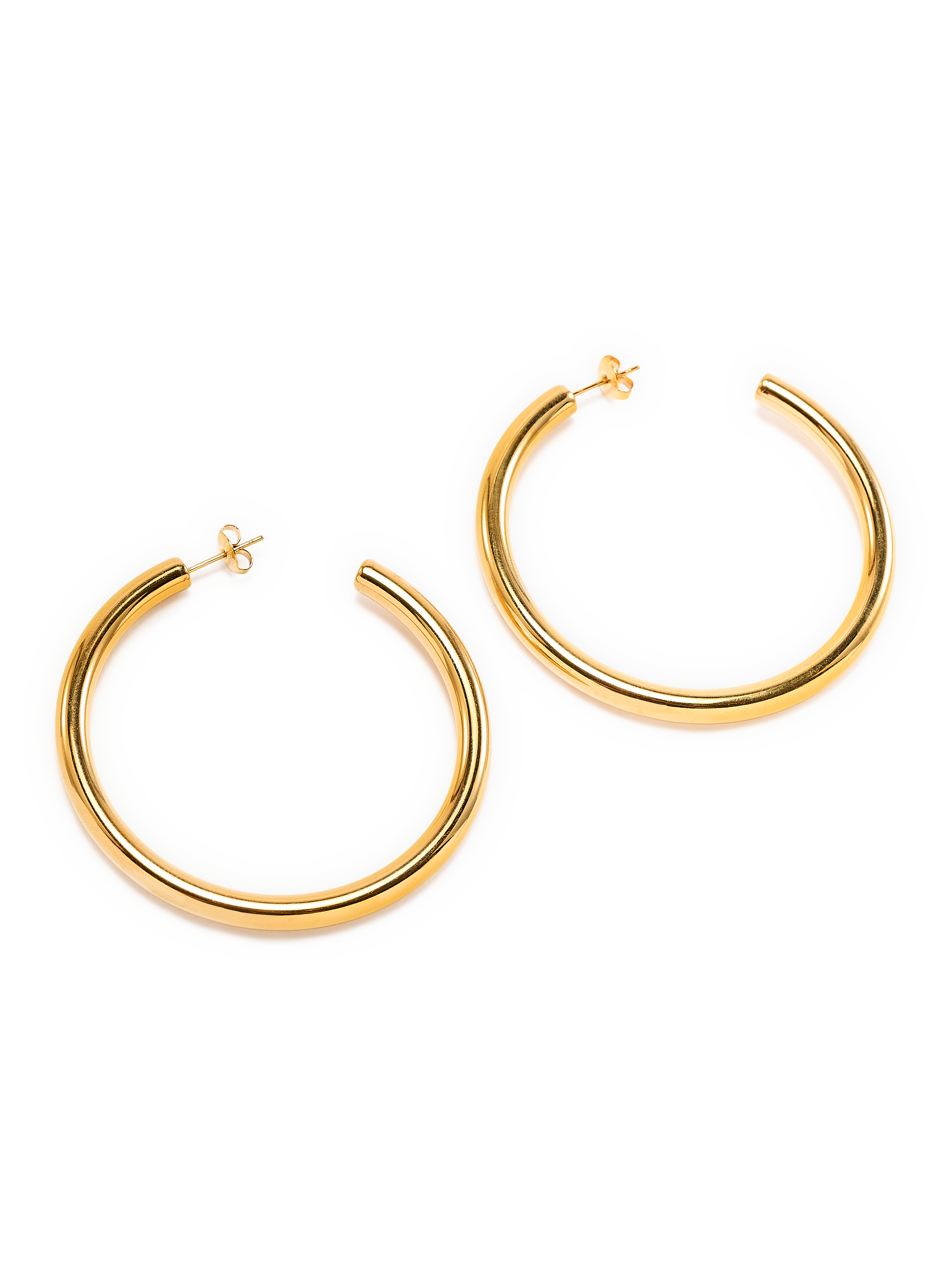 Boucles d&#039;oreille Créoles AU PRINTEMPS PARIS Doré