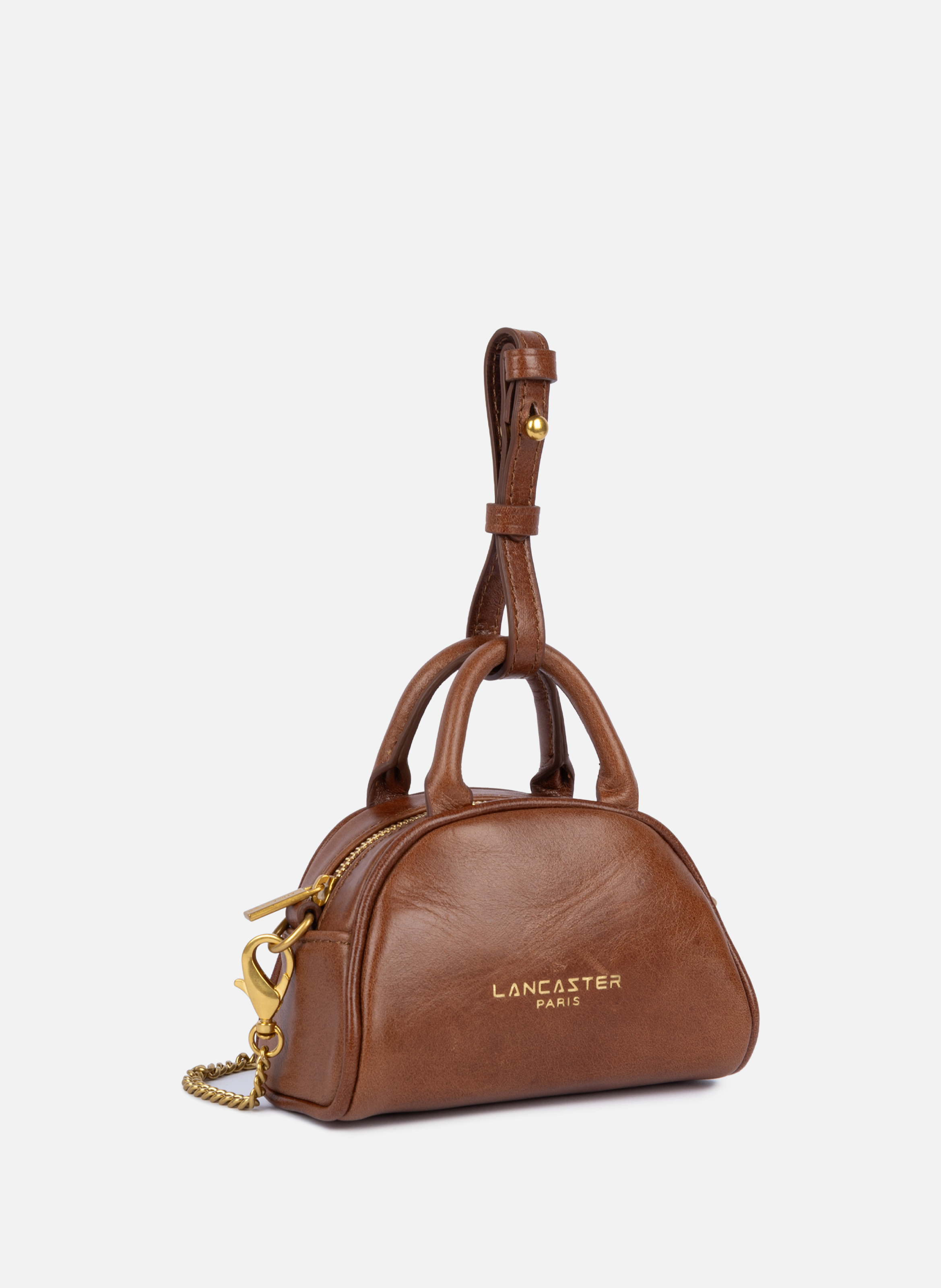 Nano sac à main bowling - rétro bow LANCASTER Marron